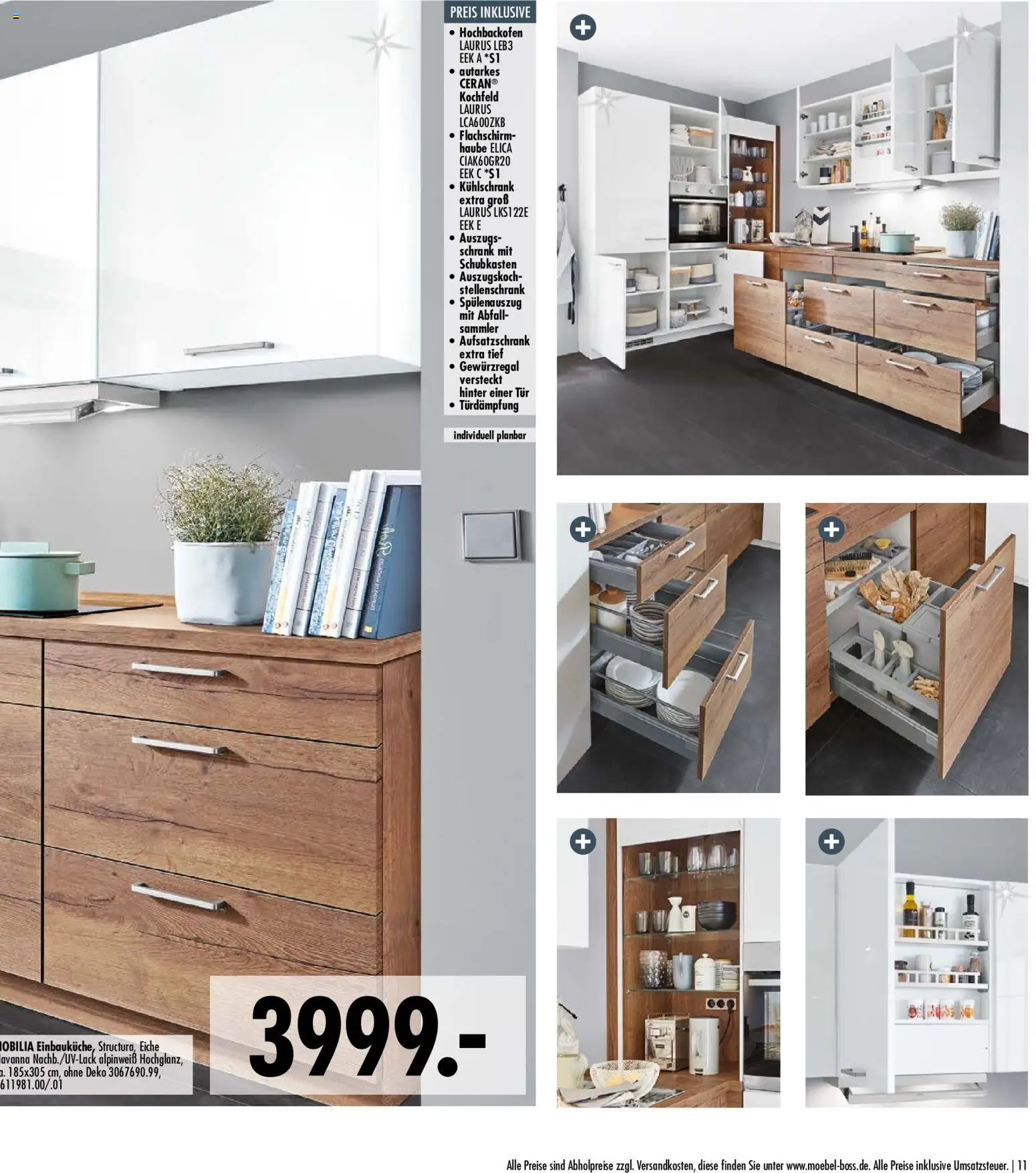 SB Möbel Boss Küchenkatalog 2026 – gültig ab 09.04.2026 | Seite: 11 | Produkte: Schrank, Tür, Kühlschrank, Kochfeld