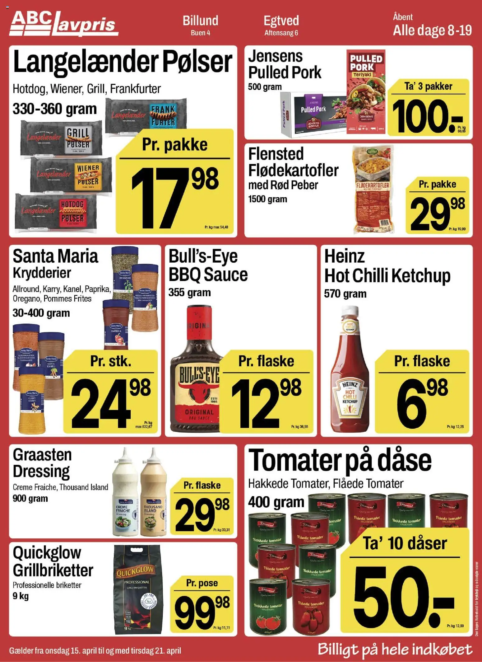 Abc Lavpris tilbudsavis – gyldig fra 15.04.2026 | Side: 2 | Produkter: Creme, Tomater, Peber, Grill