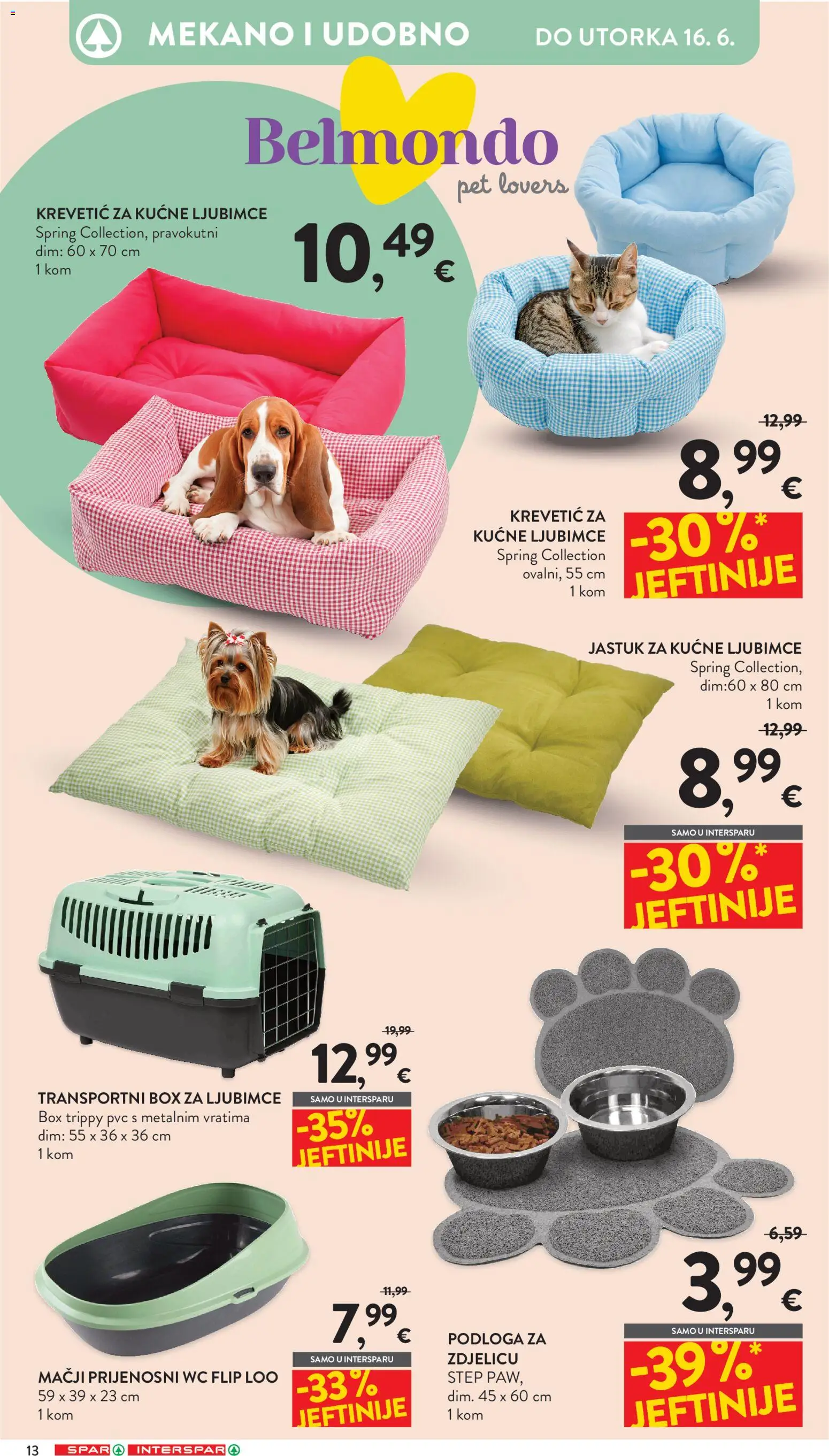 Interspar katalog | vrijedi od 03.06.2026 | Stranica: 13 | Proizvodi: Jastuk