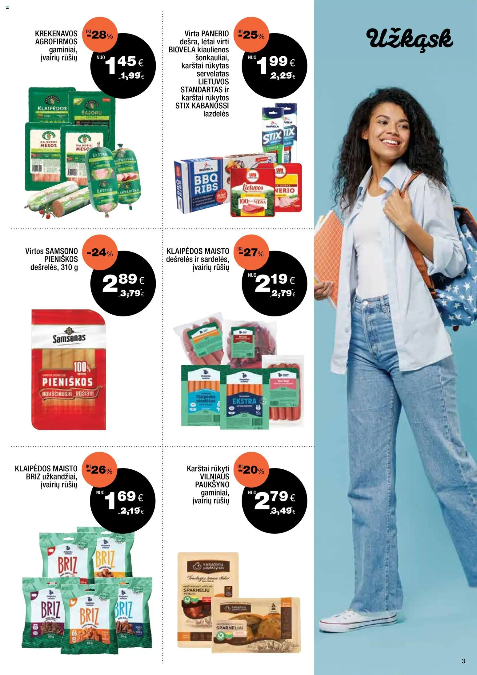 Express market akcijos nuo 2026.08.23 | Puslapis: 3 | Prekių: Kiaulienos, Dešrelės