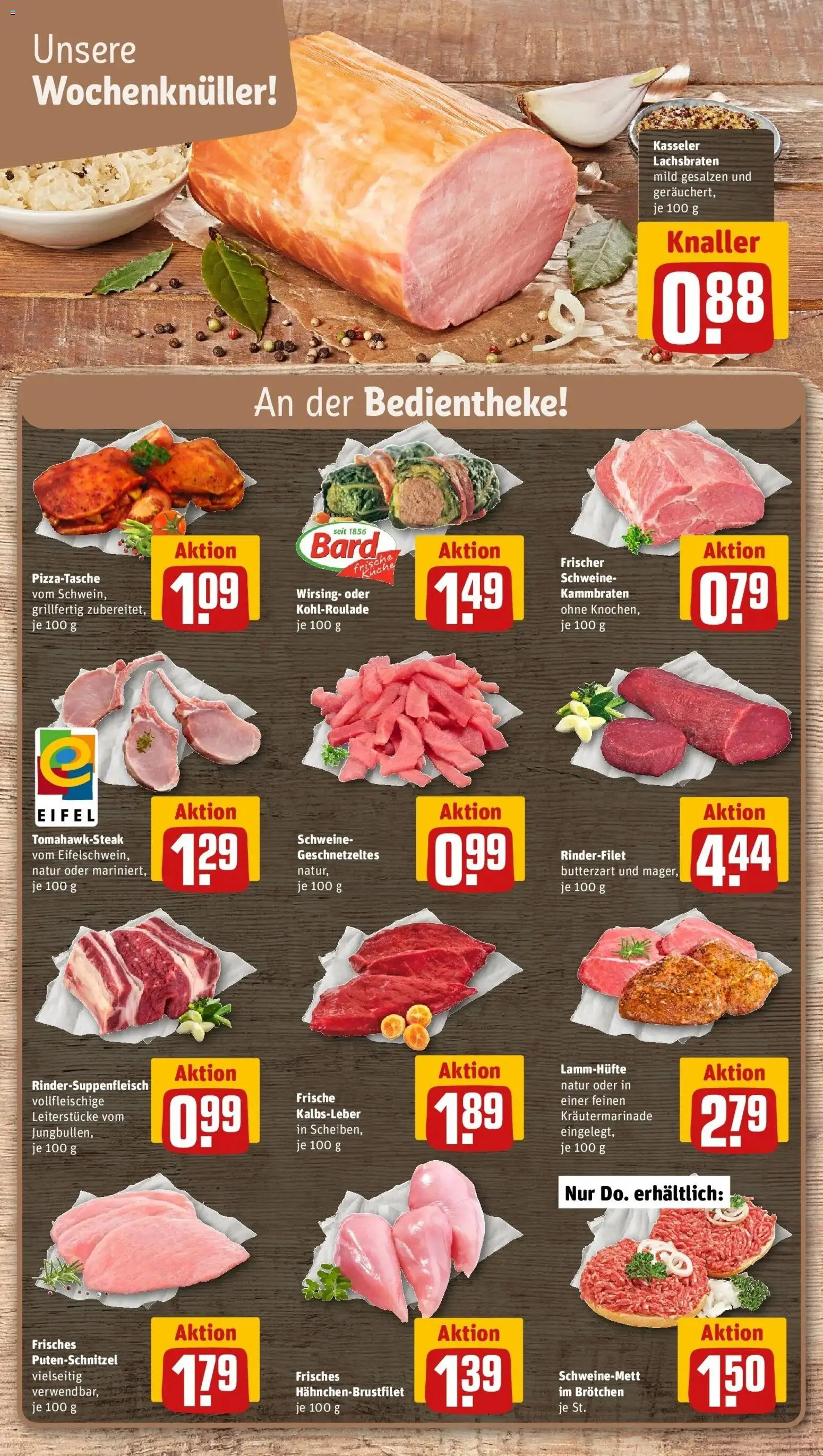 REWE Prospekt ab 28.09.2026 zum Blättern » Angebote | Seite: 14 | Produkte: Rinderfilet, Küche, Kalbsleber, Putenschnitzel