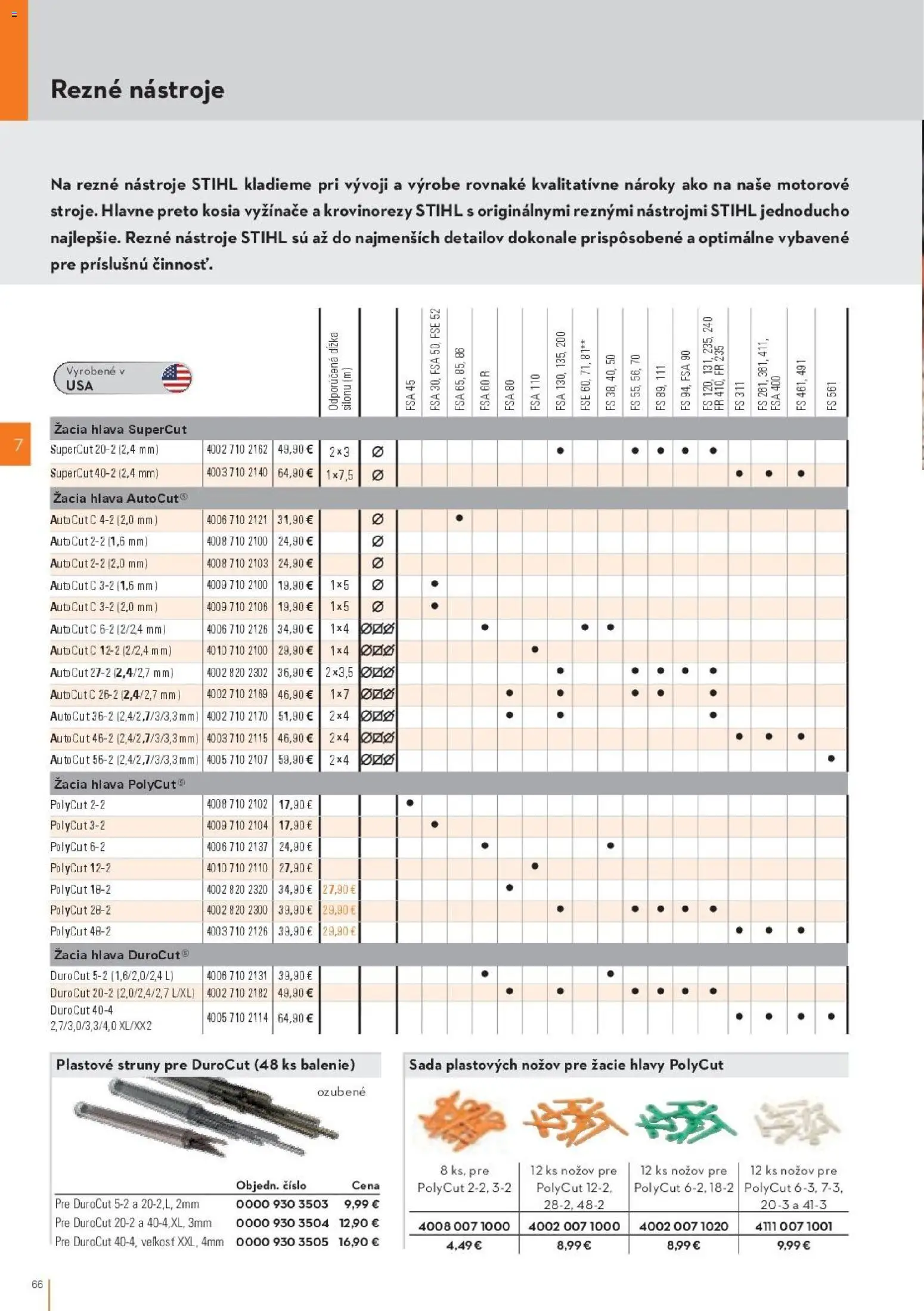 Nové STIHL akcie – leták je platný od 19.08.2026 | Strana: 66 | Produkty: Vyžínače, Rezne