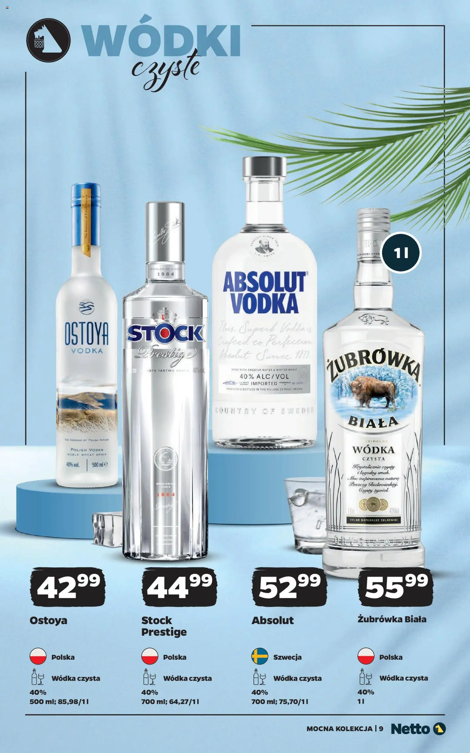 Netto gazetka - Alkohole mocne od 20.07.2026 | Strona: 9 | Produkty: Żubrówka, Vodka, Wódka
