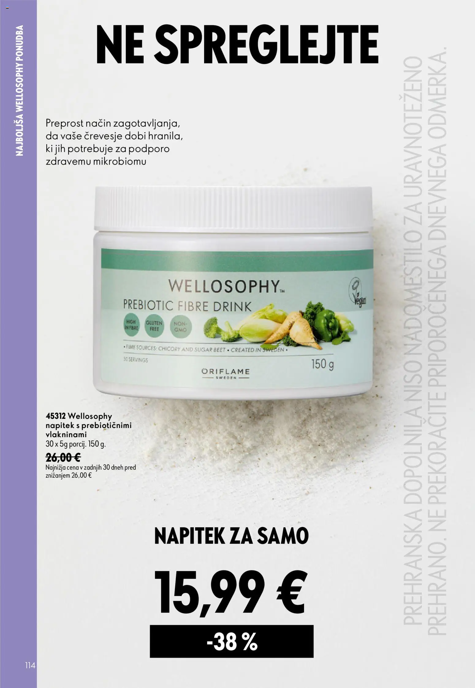 Novi Oriflame katalog ponudbe – veljaven od 26.08.2026 | Stran: 114 | Izdelki: Prehranska dopolnila