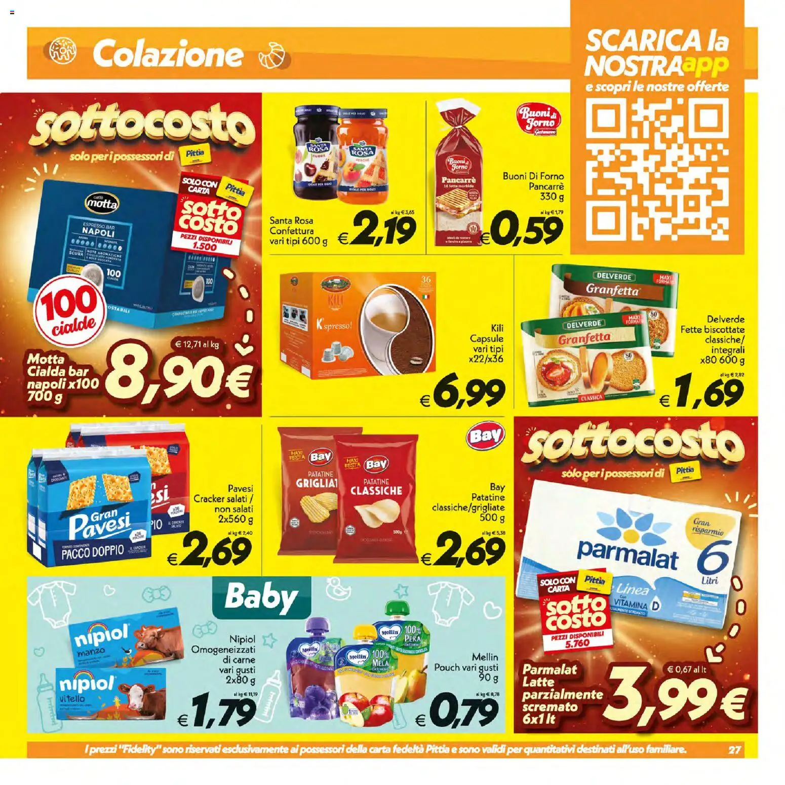 Volantino SuperConveniente del 16/07/2026 | Pagina: 27 | Prodotti: Patatine, Pera, Forno, Fette biscottate