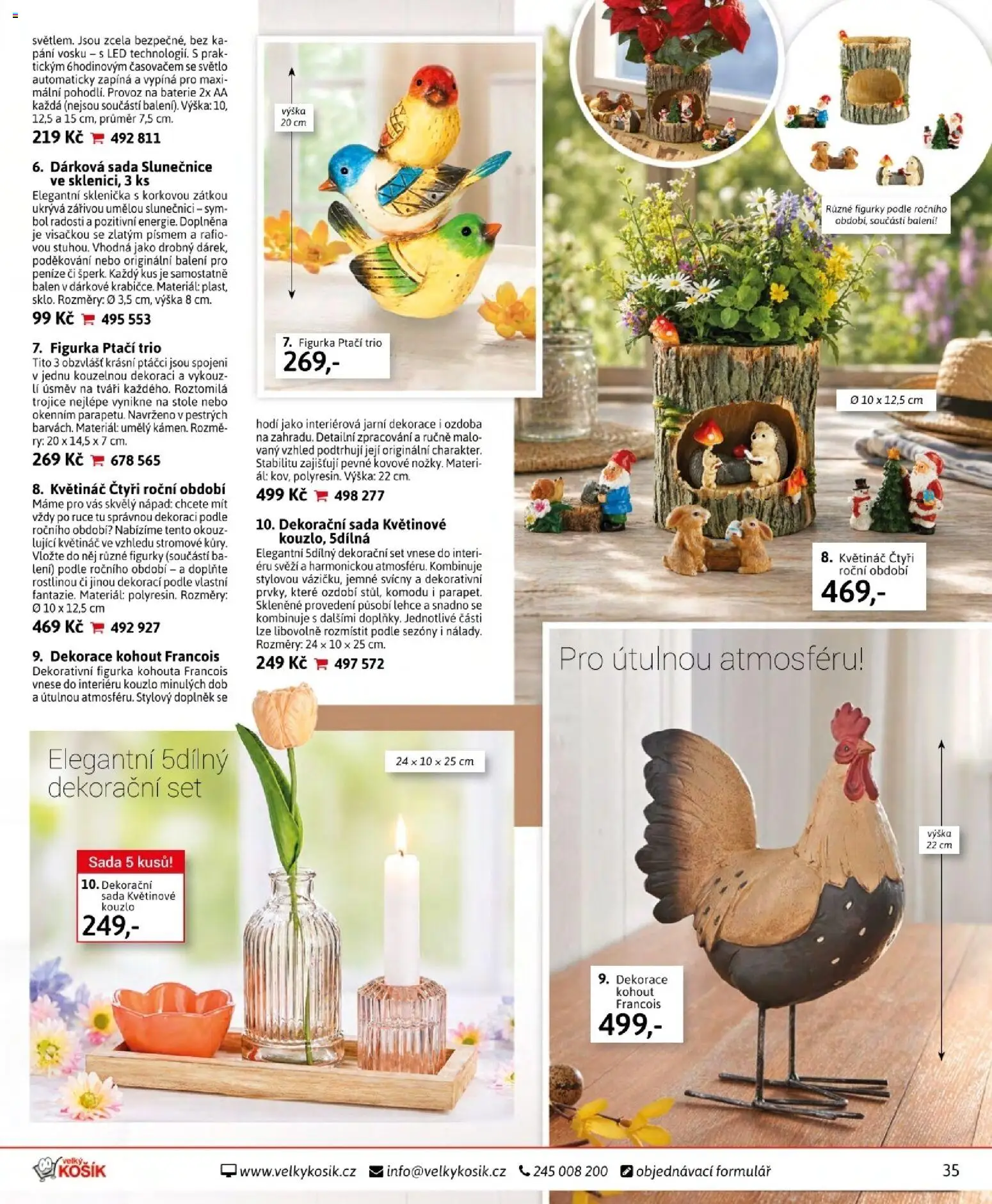 Velký Košík katalog květen 2026 od 01.05.2026 | Strana: 35 | Produkty: Sklenička, Baterie, Květináč, Dekorace