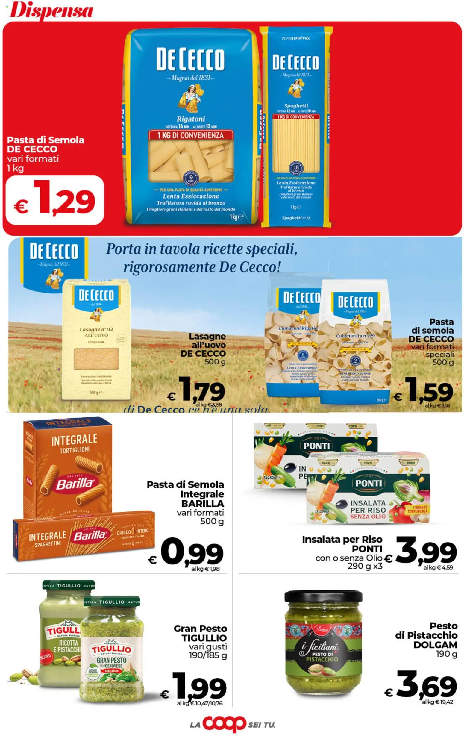Volantino COOP del 21/07/2026 | Pagina: 29 | Prodotti: Riso, Insalata, Olio, Pasta
