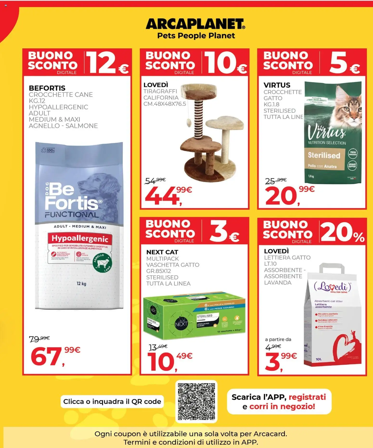 Volantino Arcaplanet del 17/09/2026 | Pagina: 25 | Prodotti: Salmone, Agnello, Anatra, Vaschette