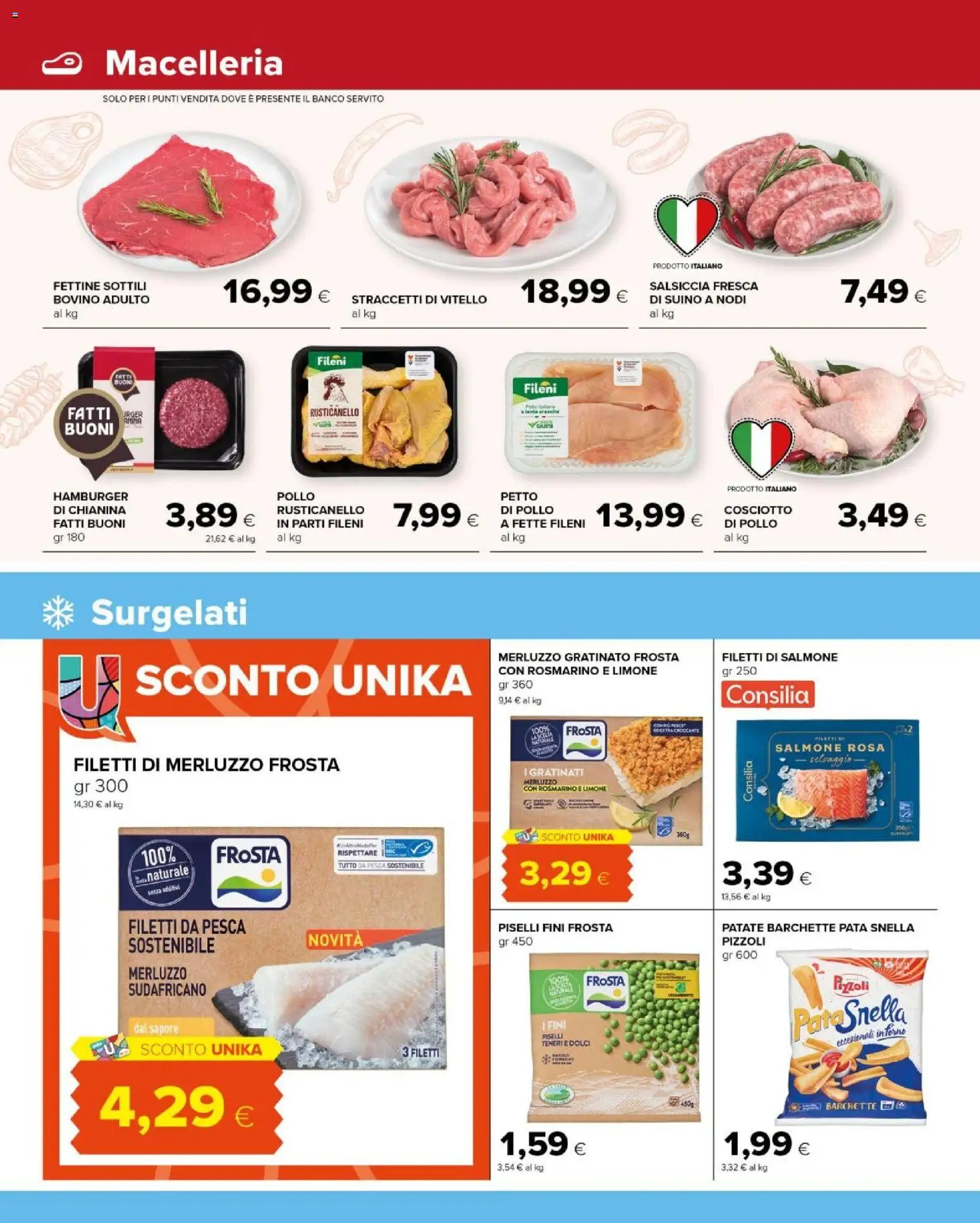 Volantino Tigre del 10.03.2026 | Pagina: 4 | Prodotti: Bovino, Merluzzo, Limone, Salsiccia