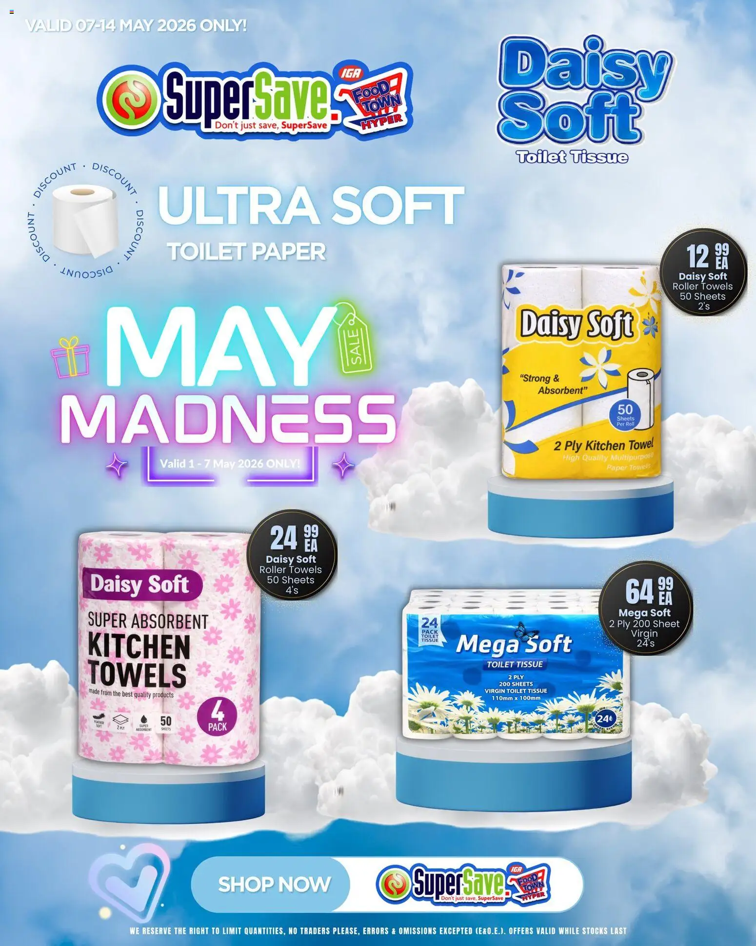 New Super Save catalogue – valid from 07.05.2026 | Page: 51 | Products: Toilet, Towel, Paper, Toilet paper
