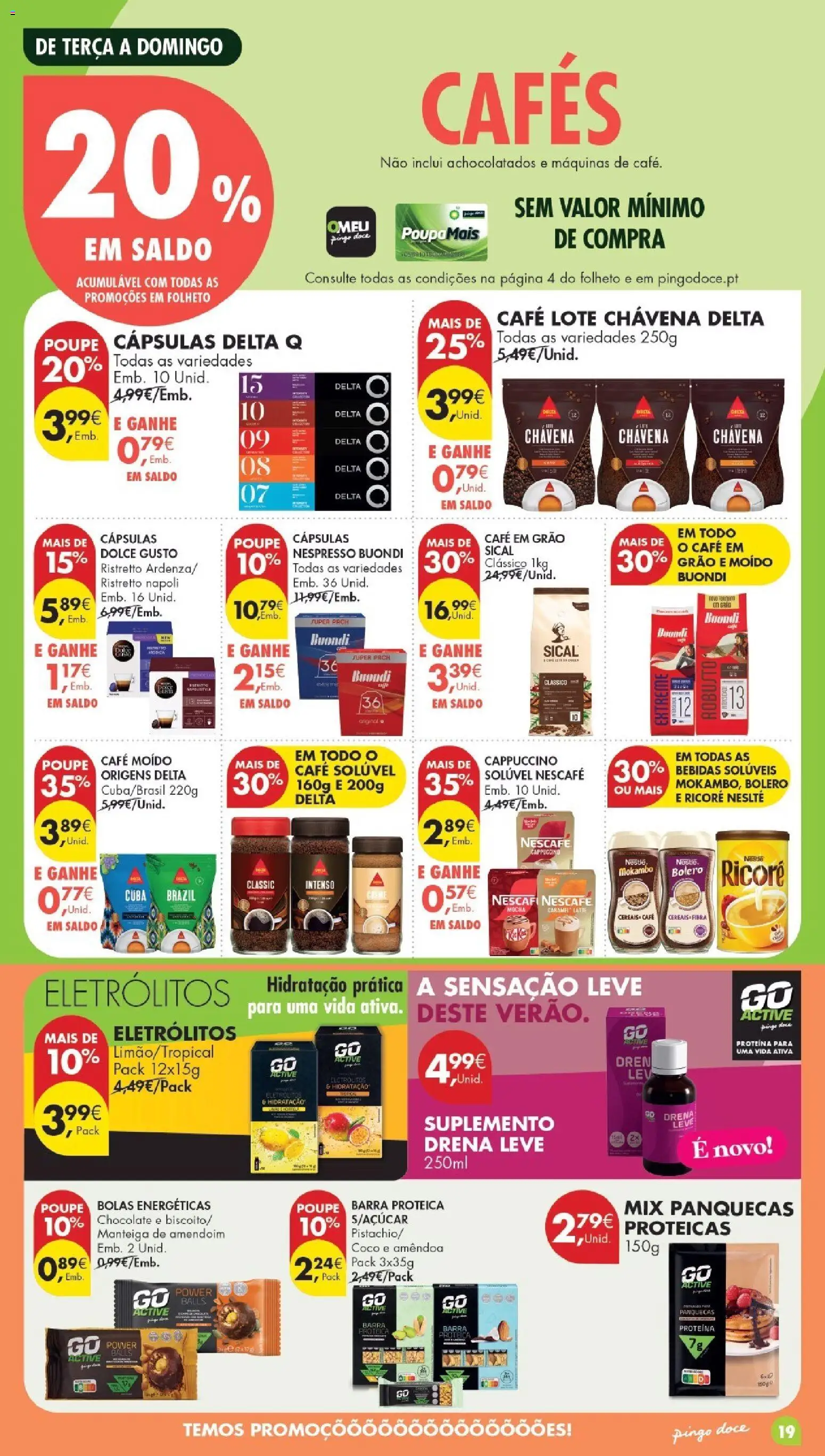 Pingo Doce Poupe Esta Semana Madeira │ válido de 11/08/2026 | Página: 19 | Produtos: Delta q, Nestlé, Chocolate, Coco