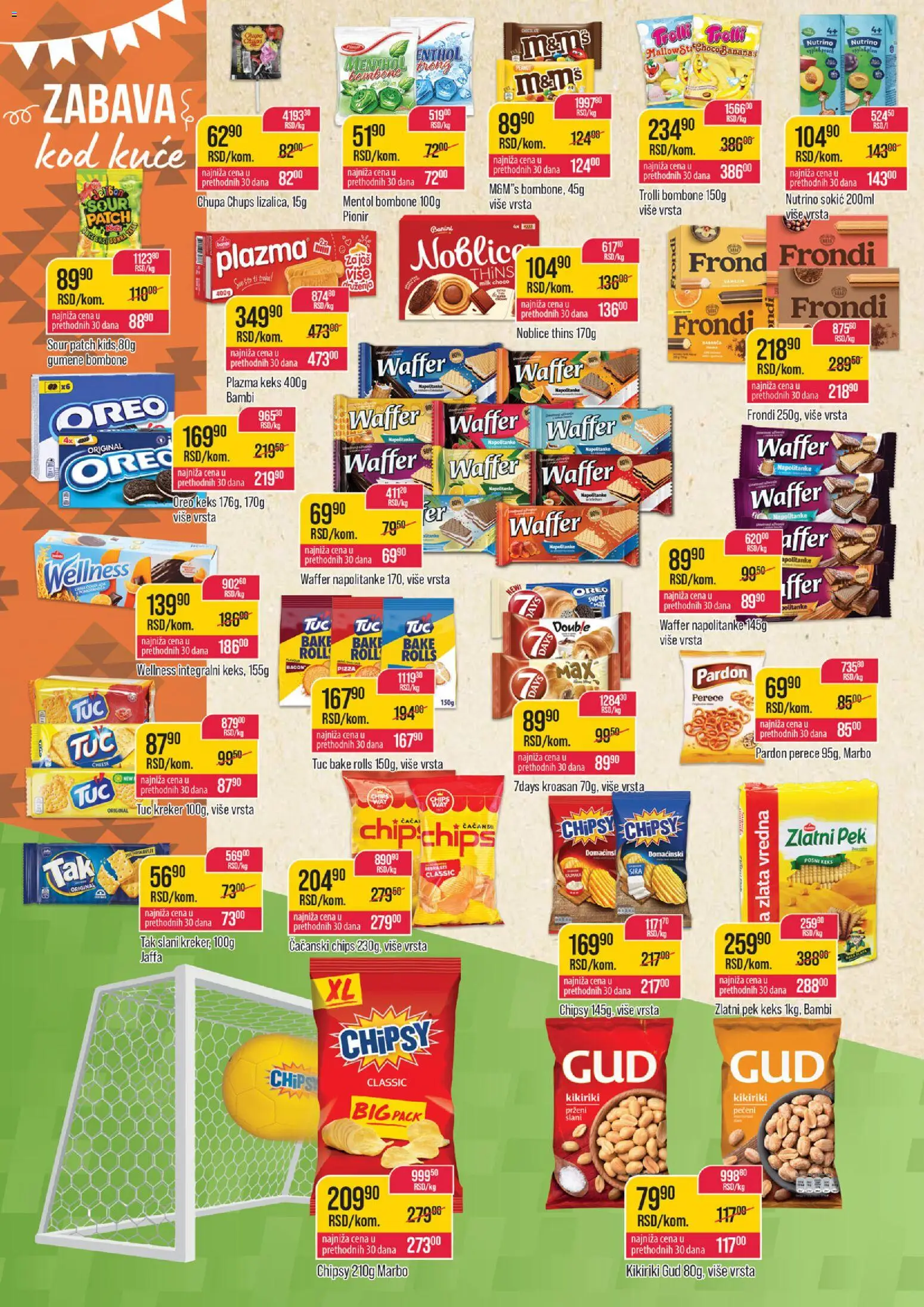 Zlatan Trag katalog - važi od 17.06.2026 | Strana: 8 | Proizvode: Bombone, Keks, Gumene bombone, Kikiriki