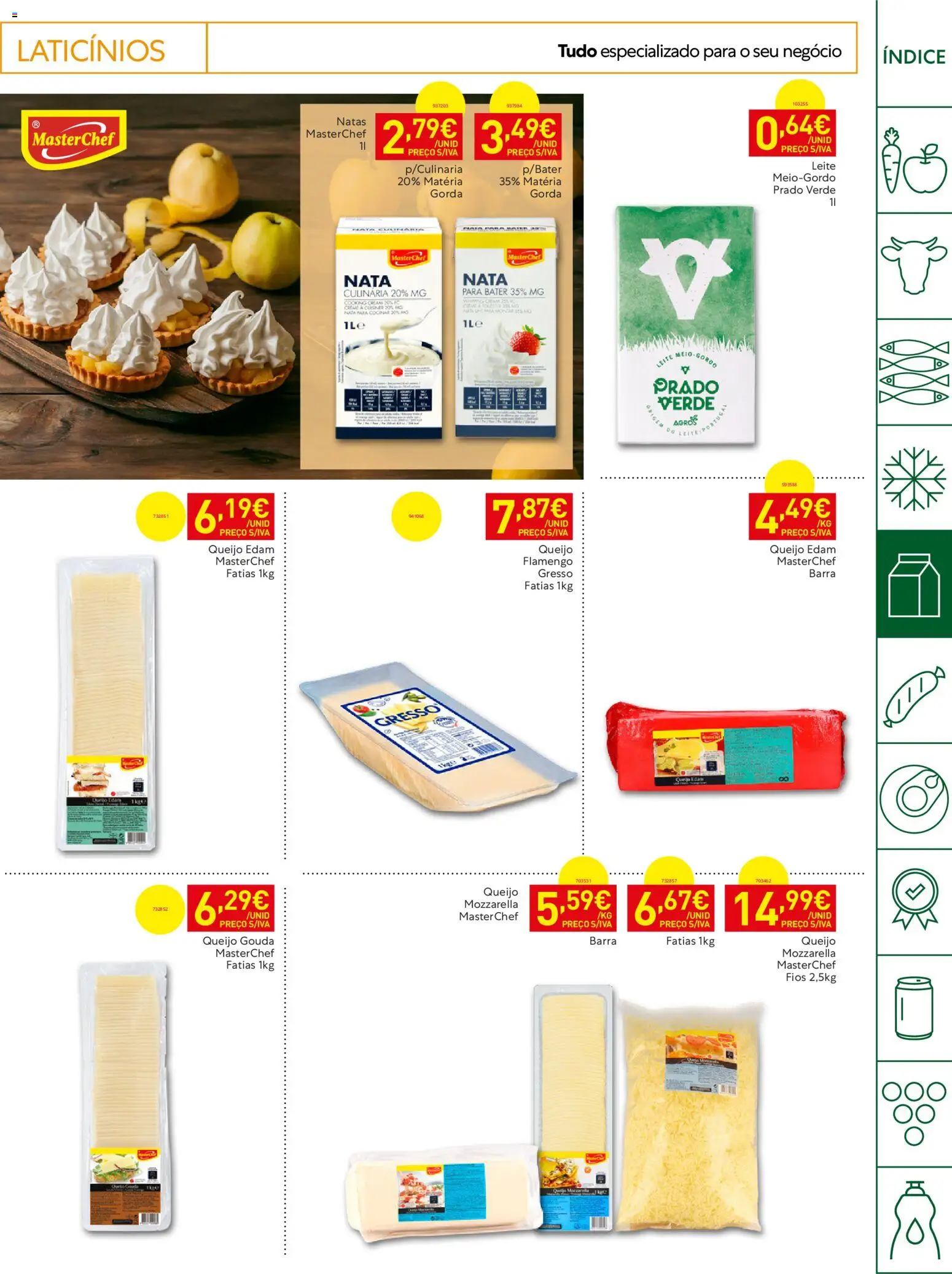 Recheio Horeca Madeira │ válido de 14/07/2026 | Página: 13 | Produtos: Leite, Queijo, Nata, Natas