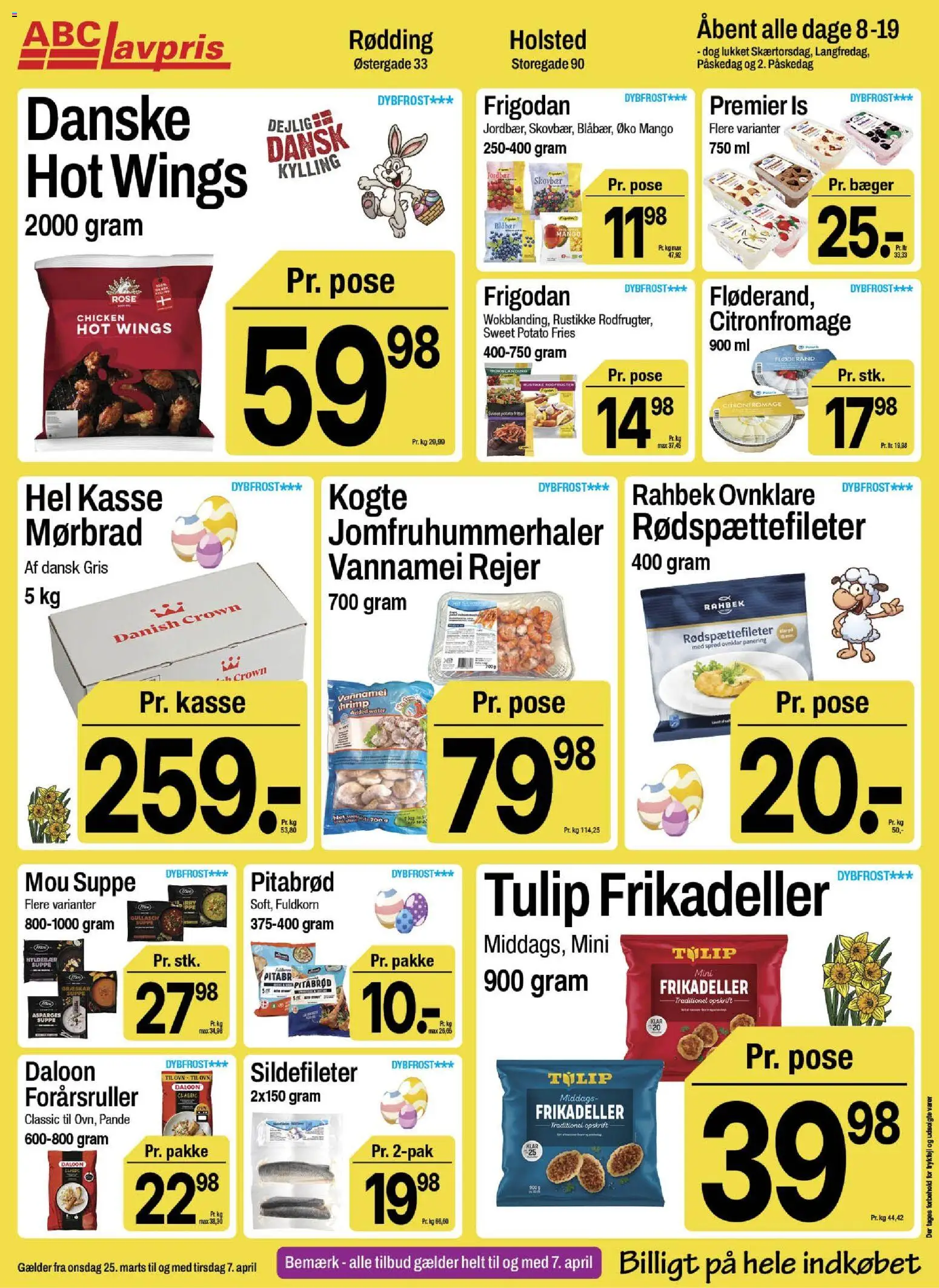 Abc Lavpris tilbudsavis – gyldig fra 25.03.2026 | Side: 9 | Produkter: Pitabrød, Is, Frikadeller, Suppe
