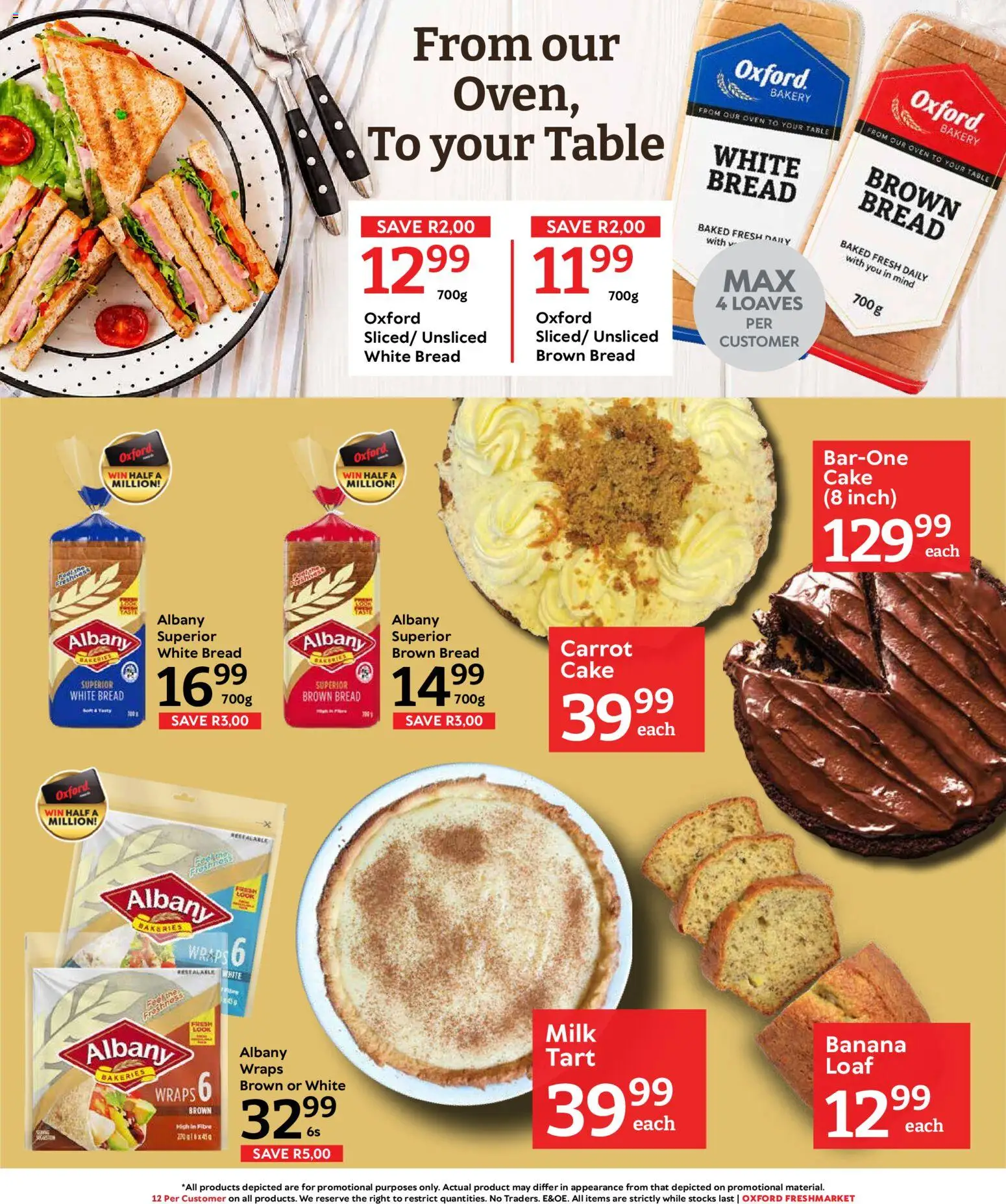 New Oxford Freshmarket catalogue – valid from 14/10/2026 | Page: 12 | Products: Oven, Bakery, Table, Bread