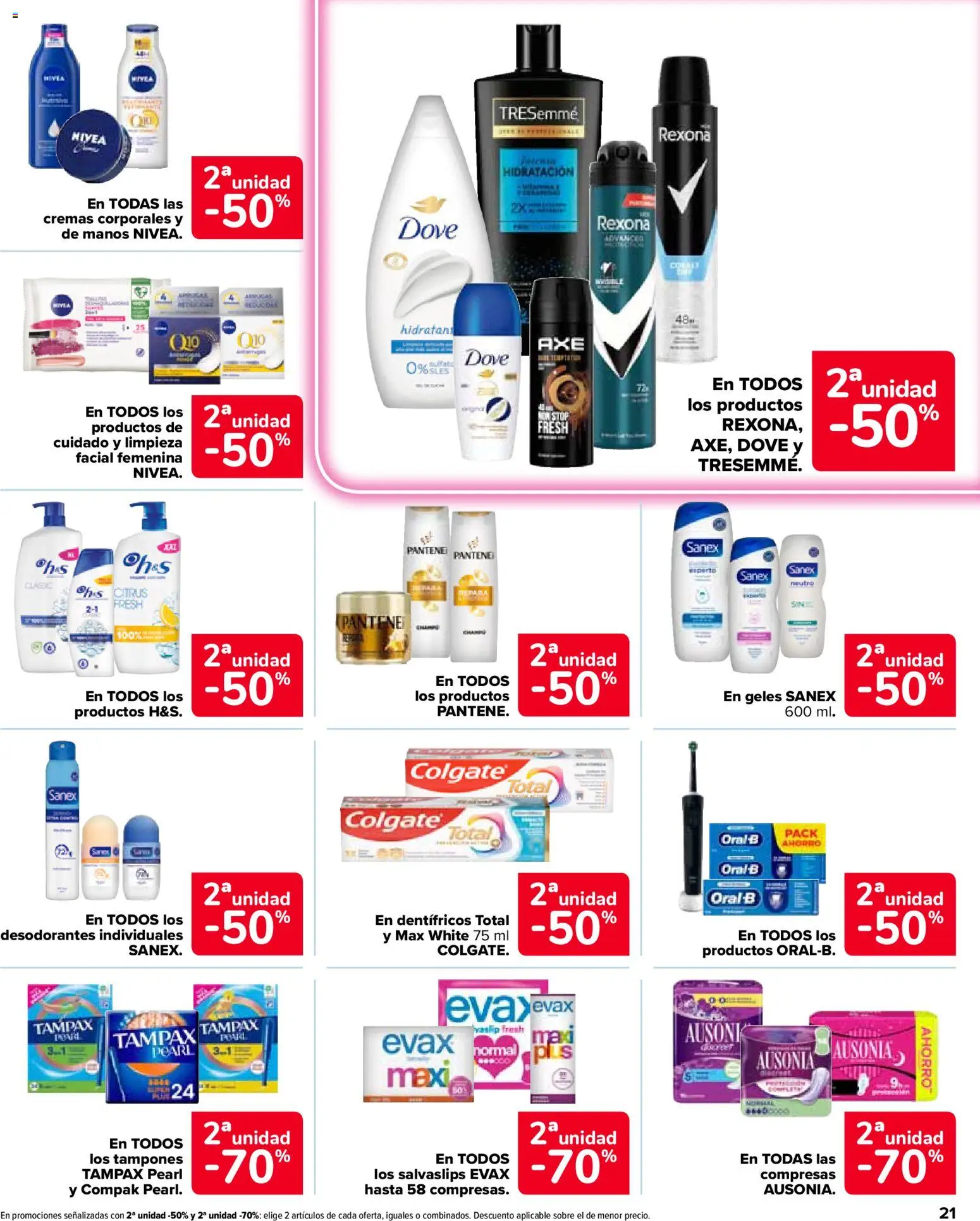 Carrefour Market folleto │ válido desde el 27/10/2026 | Página: 21 | Productos: Salvaslips, Tampones, Compresas