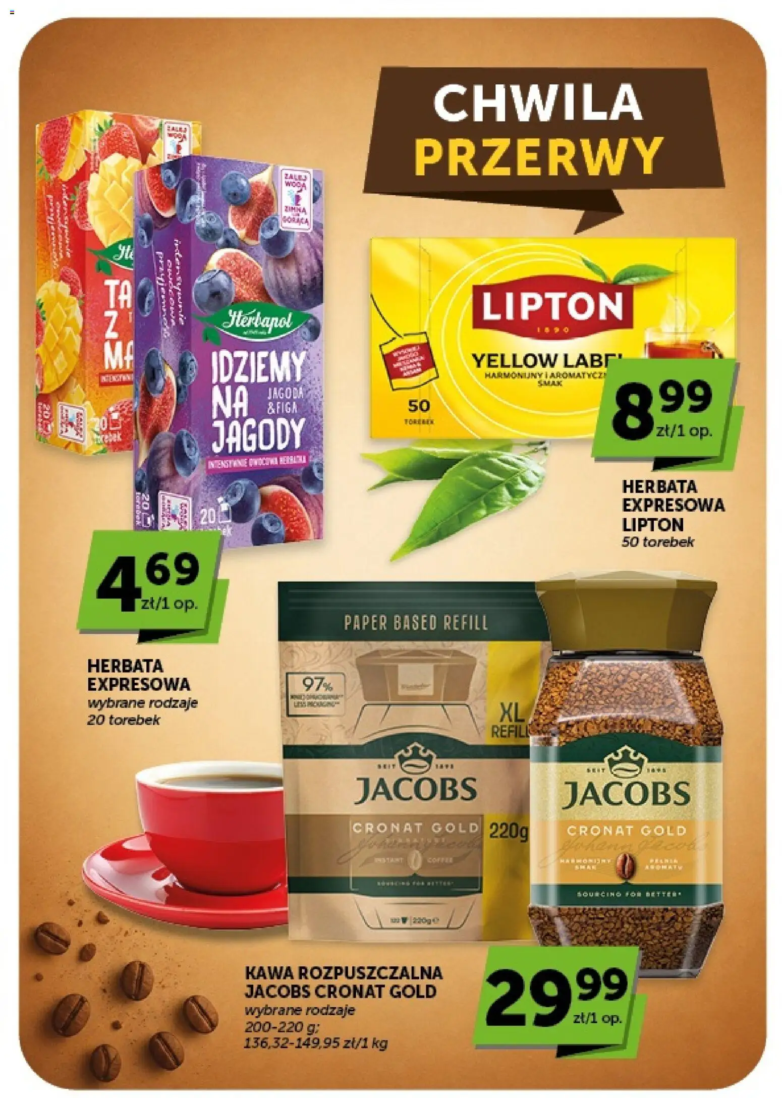 Euro Sklep gazetka od 16.07.2026 | Strona: 37 | Produkty: Jagody, Kawa rozpuszczalna, Kawa, Herbata