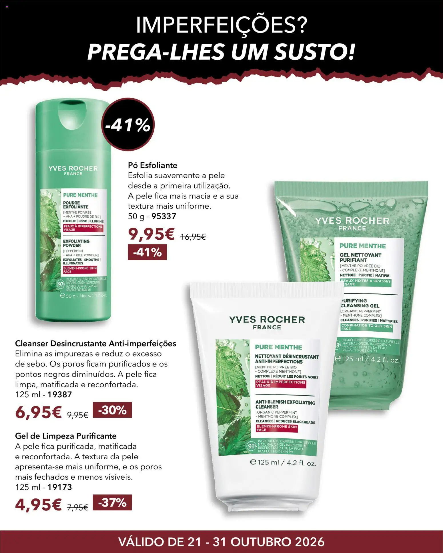 Yves Rocher Halloween │ válido de 21/10/2026 | Página: 11 | Produtos: Pó, Gel de limpeza