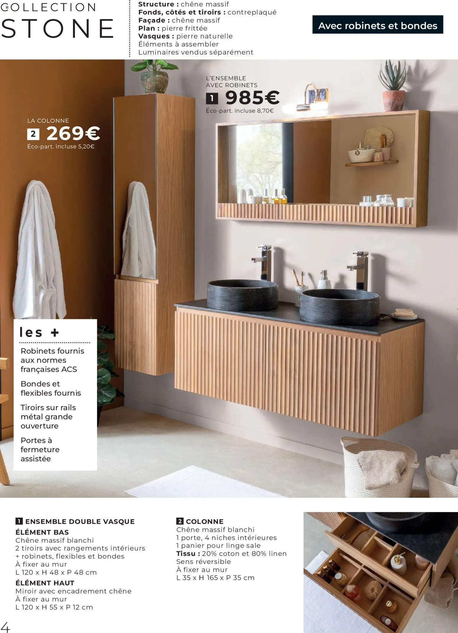 {H1} | Page: 4 | Produits: Coton, Tiroirs, Panier, Miroir