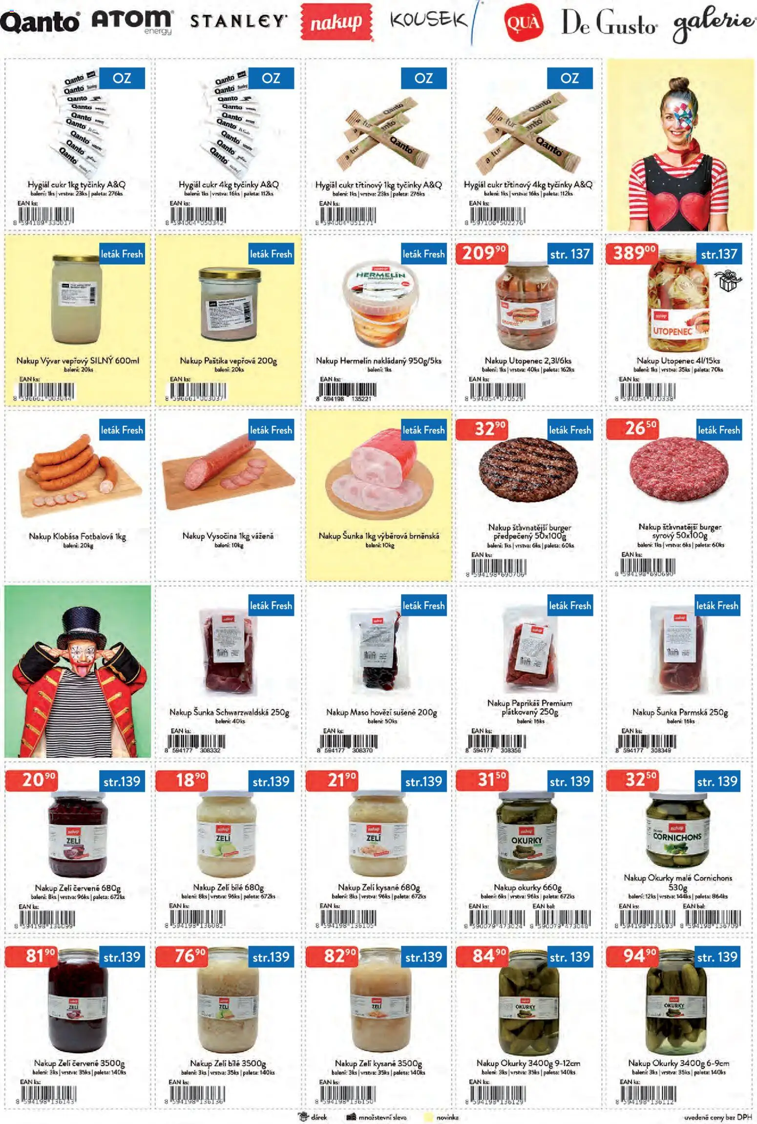Astur & Qanto leták - Velkoobchod 09/2026 od 01.09.2026 | Strana: 7 | Produkty: Burger, Zelí, Hermelín, Paštika