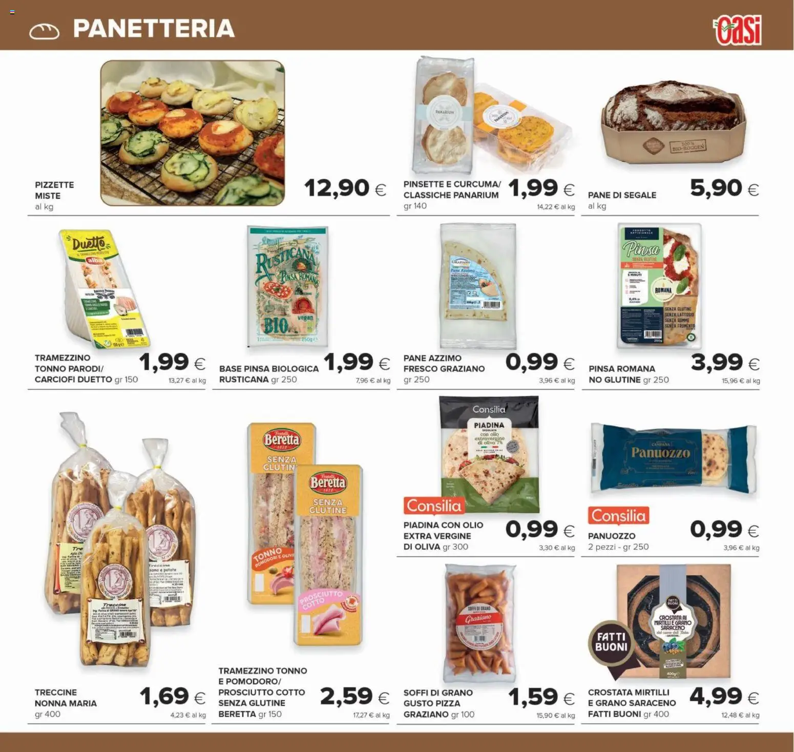 Volantino Oasi del 22/10/2026 | Pagina: 5 | Prodotti: Pizza, Olio extravergine di oliva, Mirtilli, Senza lattosio