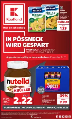 Kaufland Prospekt Unterwellenborn ab 24.09.2026 gültig