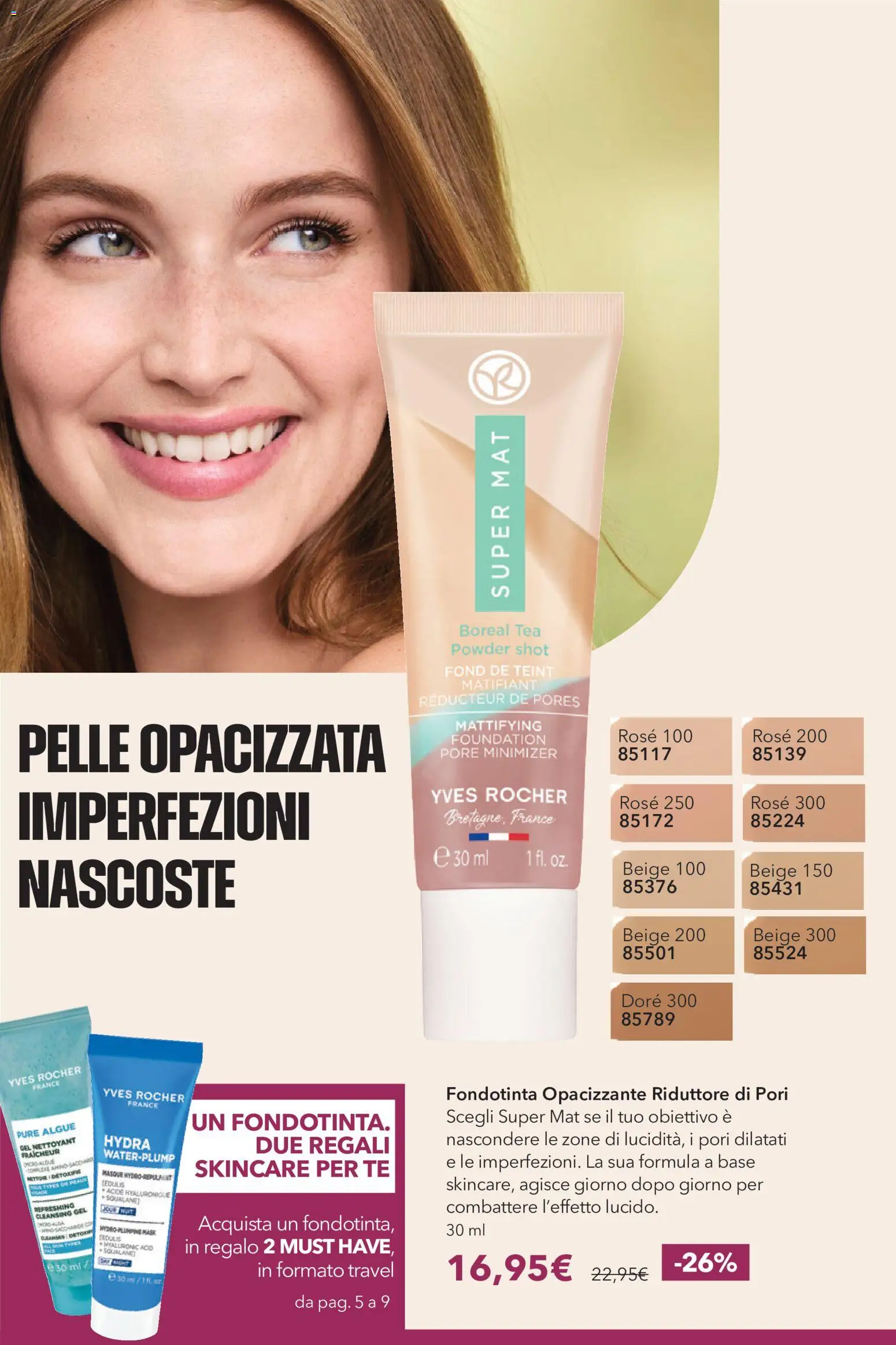 Volantino Yves Rocher del 20/10/2026 | Pagina: 8 | Prodotti: Fondotinta, Tè