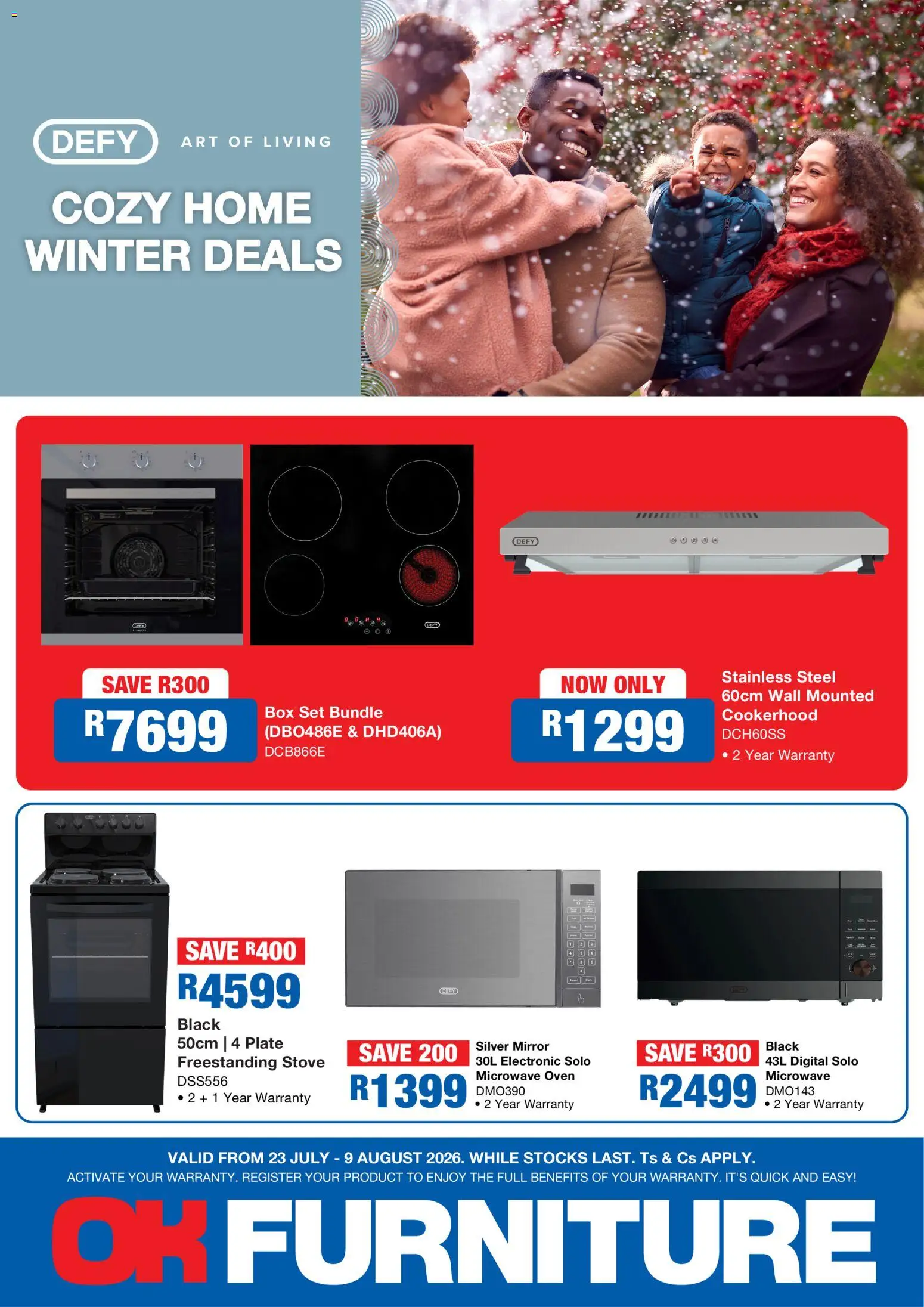 New OK Furniture catalogue – valid from 23/07/2026 | Page: 1 | Products: Art, Oven, Microwave oven, Microwave