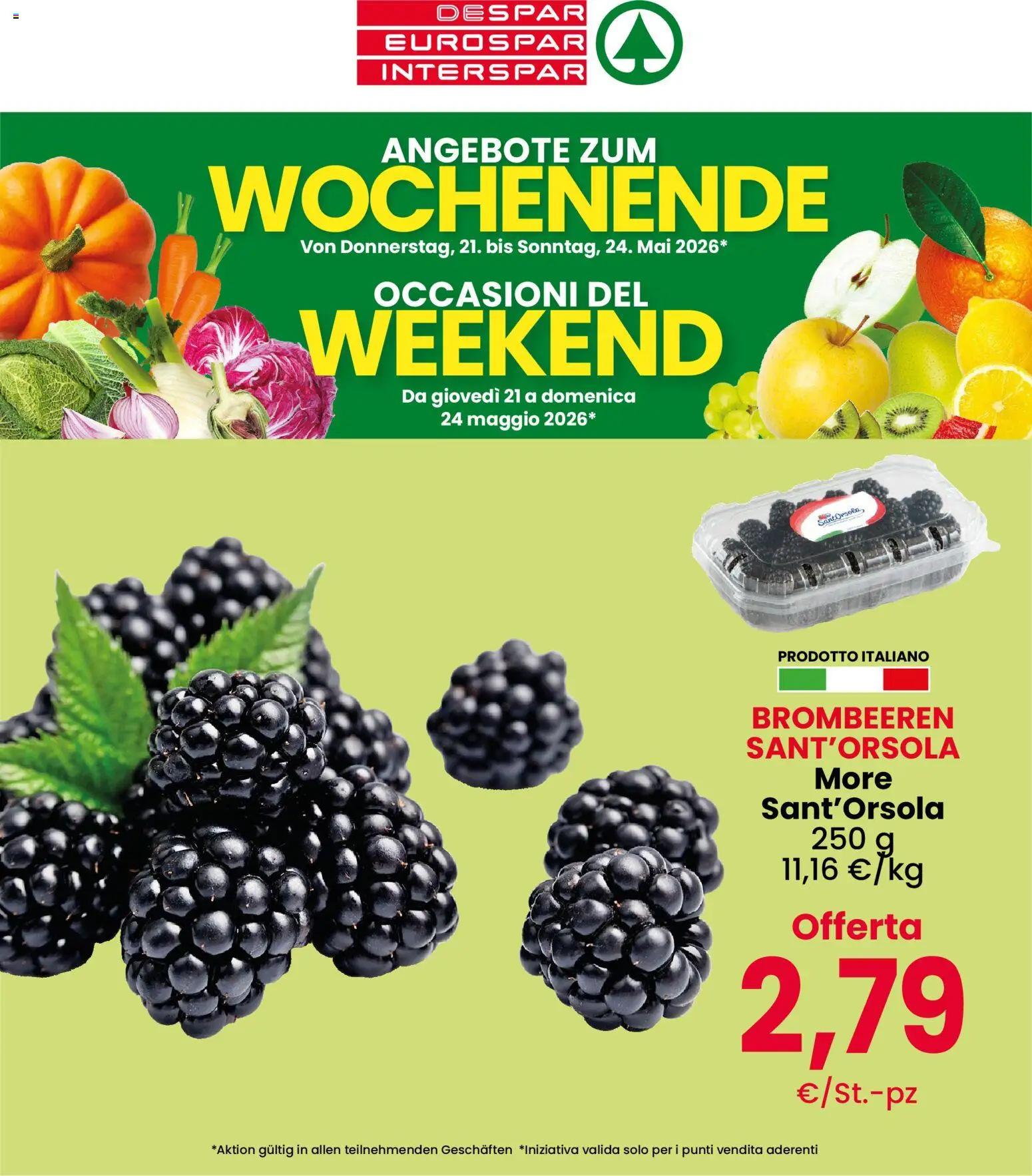 Volantino Eurospar del 21.05.2026 | Pagina: 1