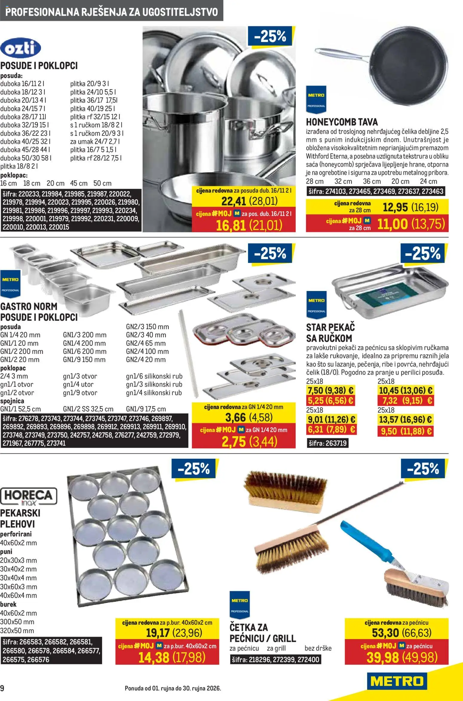 Metro katalog | vrijedi od 01.09.2026 | Stranica: 9 | Proizvodi: Pekac, Četka, Umak, Grill