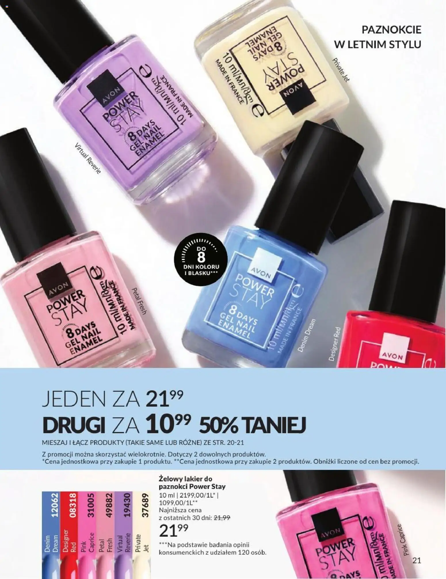 Avon Katalog 8 2026 od 01.08.2026 | Strona: 21 | Produkty: Lakier do paznokci