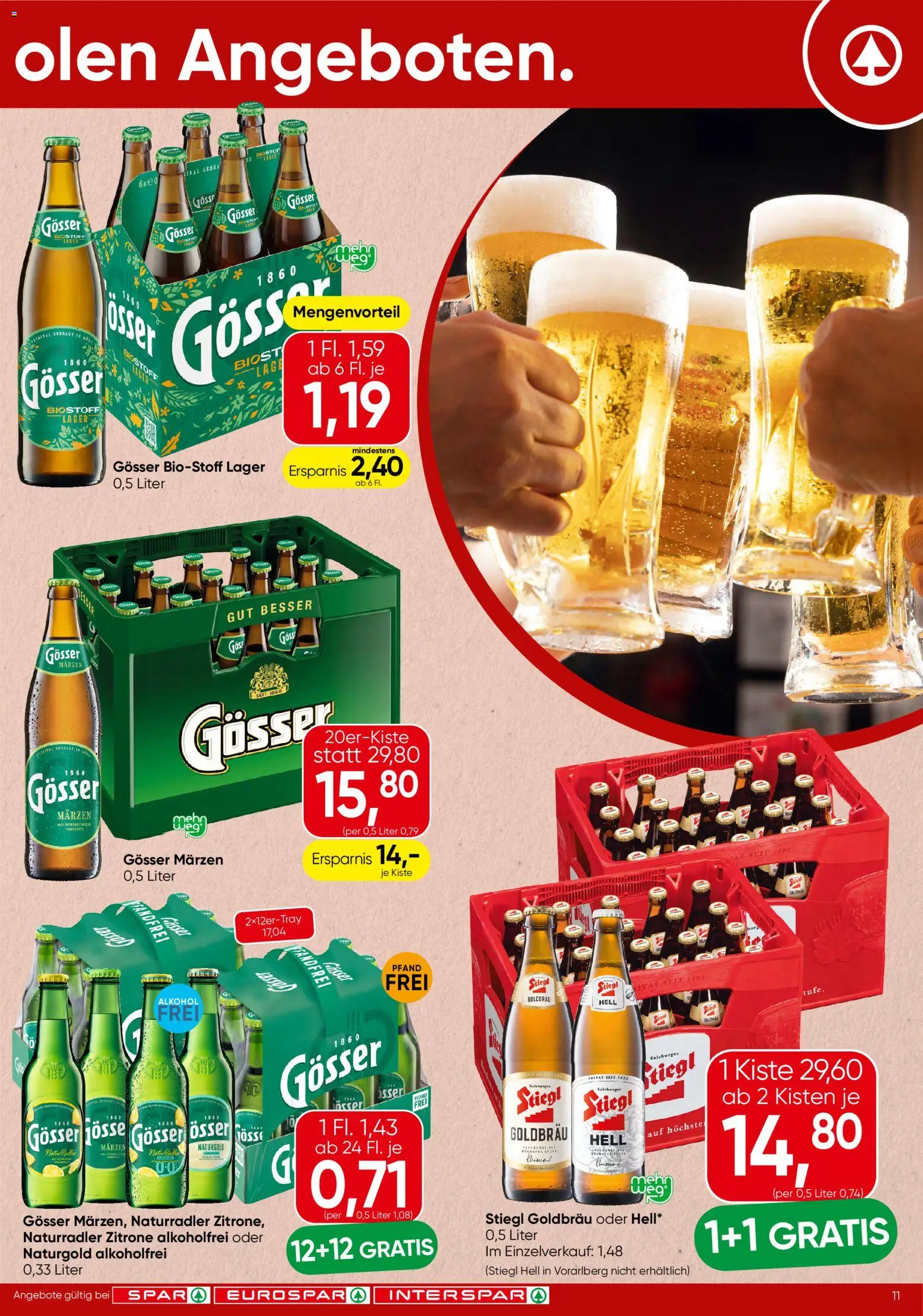 Spar Flugblatt gültig ab 17.09.2026 | Seite: 11 | Produkte: Zitrone