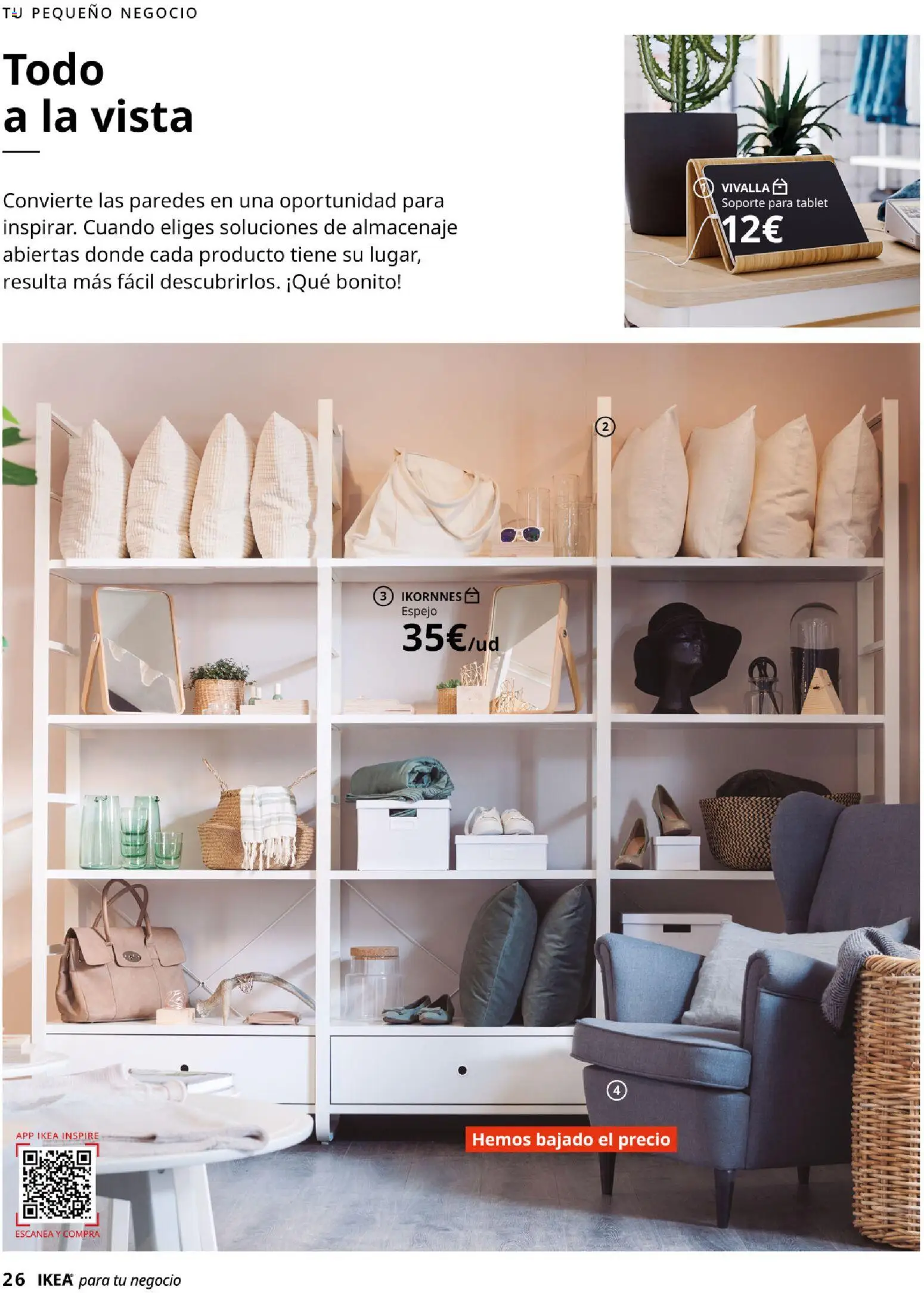 IKEA - IKEA para tu negocio │ válido desde el 01/09/2026 | Página: 26 | Productos: Tablet, Almacenaje, Espejo