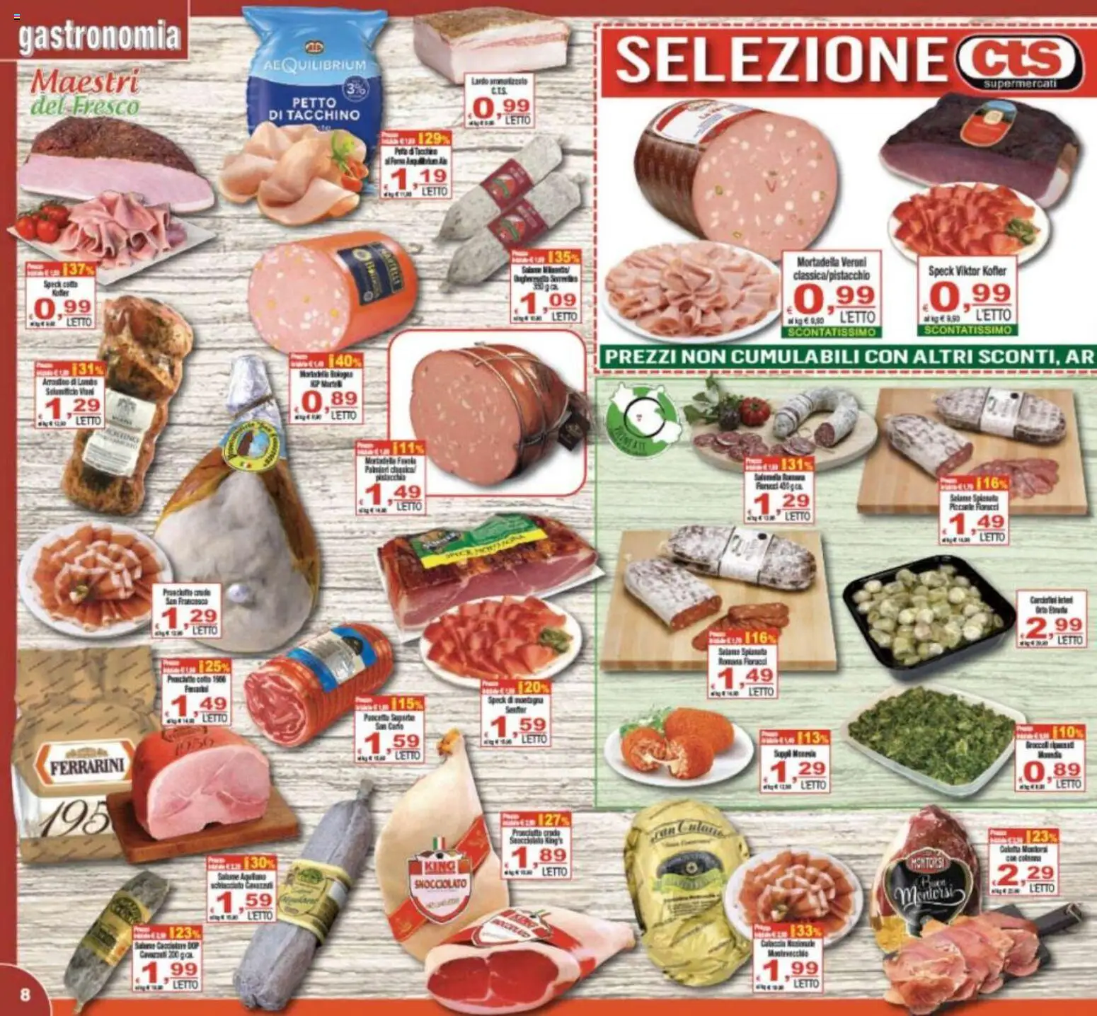 Volantino CTS del 08.05.2026 | Pagina: 8 | Prodotti: Salame, Pancetta, Tacchino, Mortadella