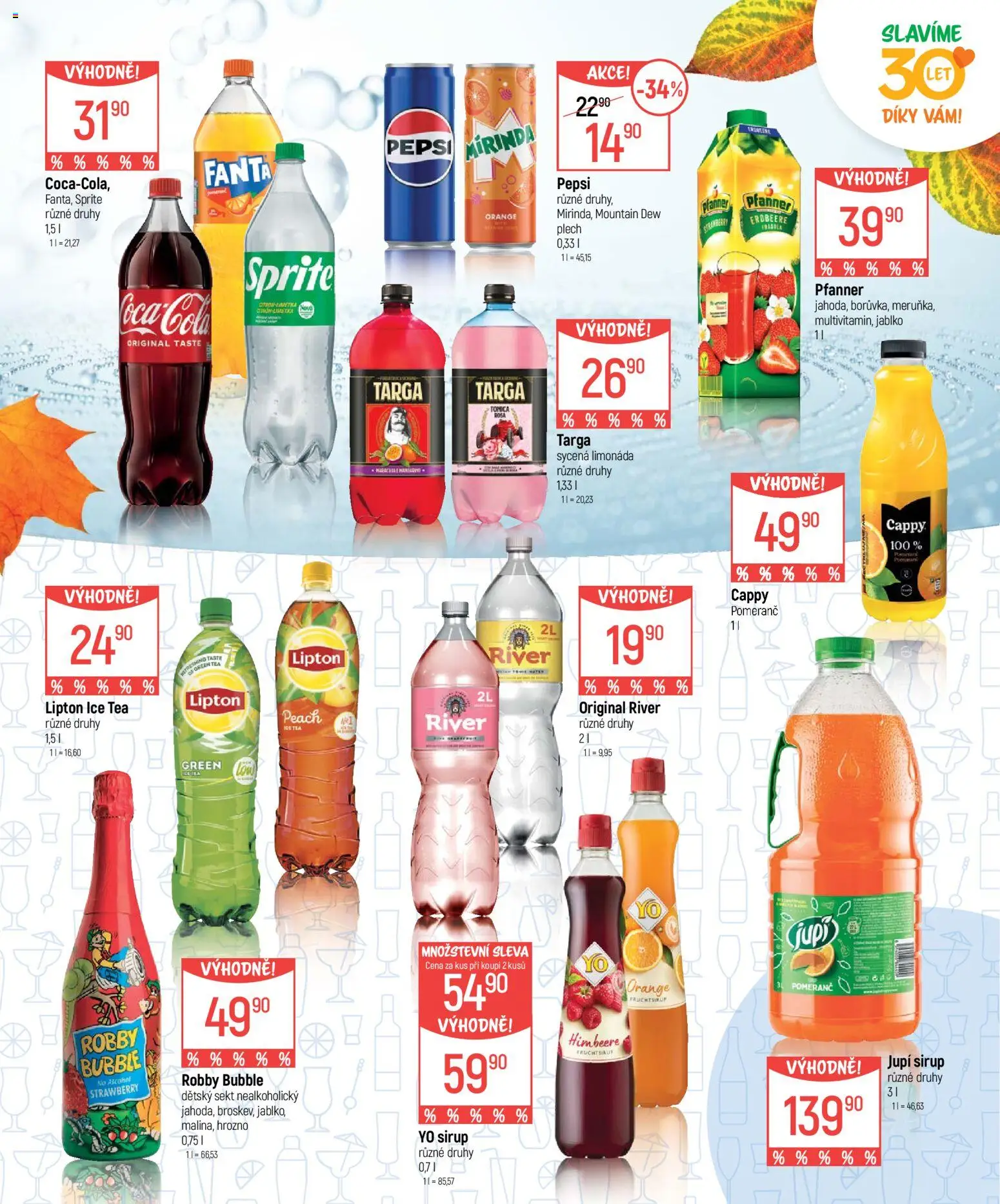 Globus leták - Nápoje od 23.09.2026 | Strana: 11 | Produkty: Limonáda, Mountain Dew, Plech, Jupí