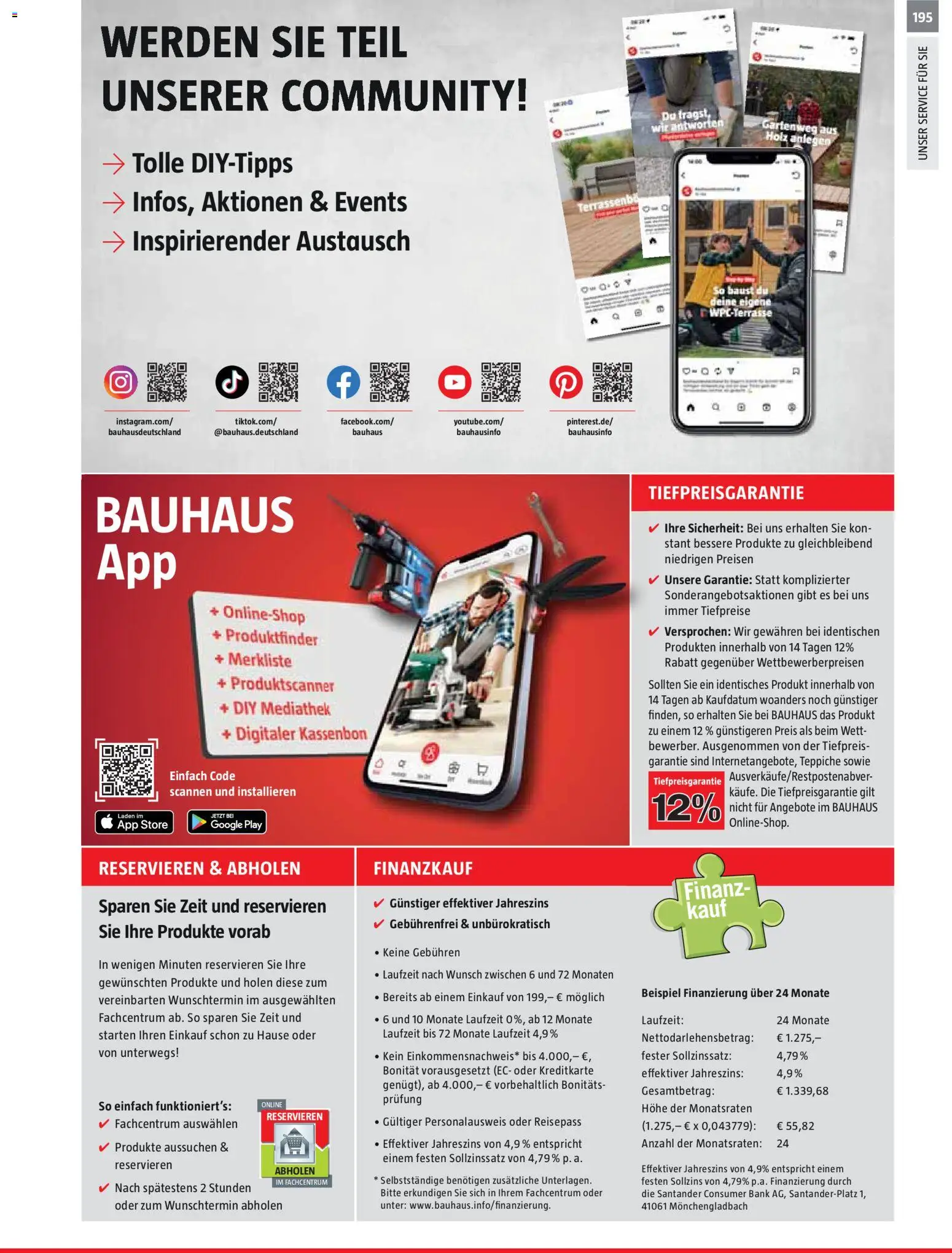 Bauhaus Gartenbaumaterialien 2026 – gültig ab 02.03.2026 | Seite: 195