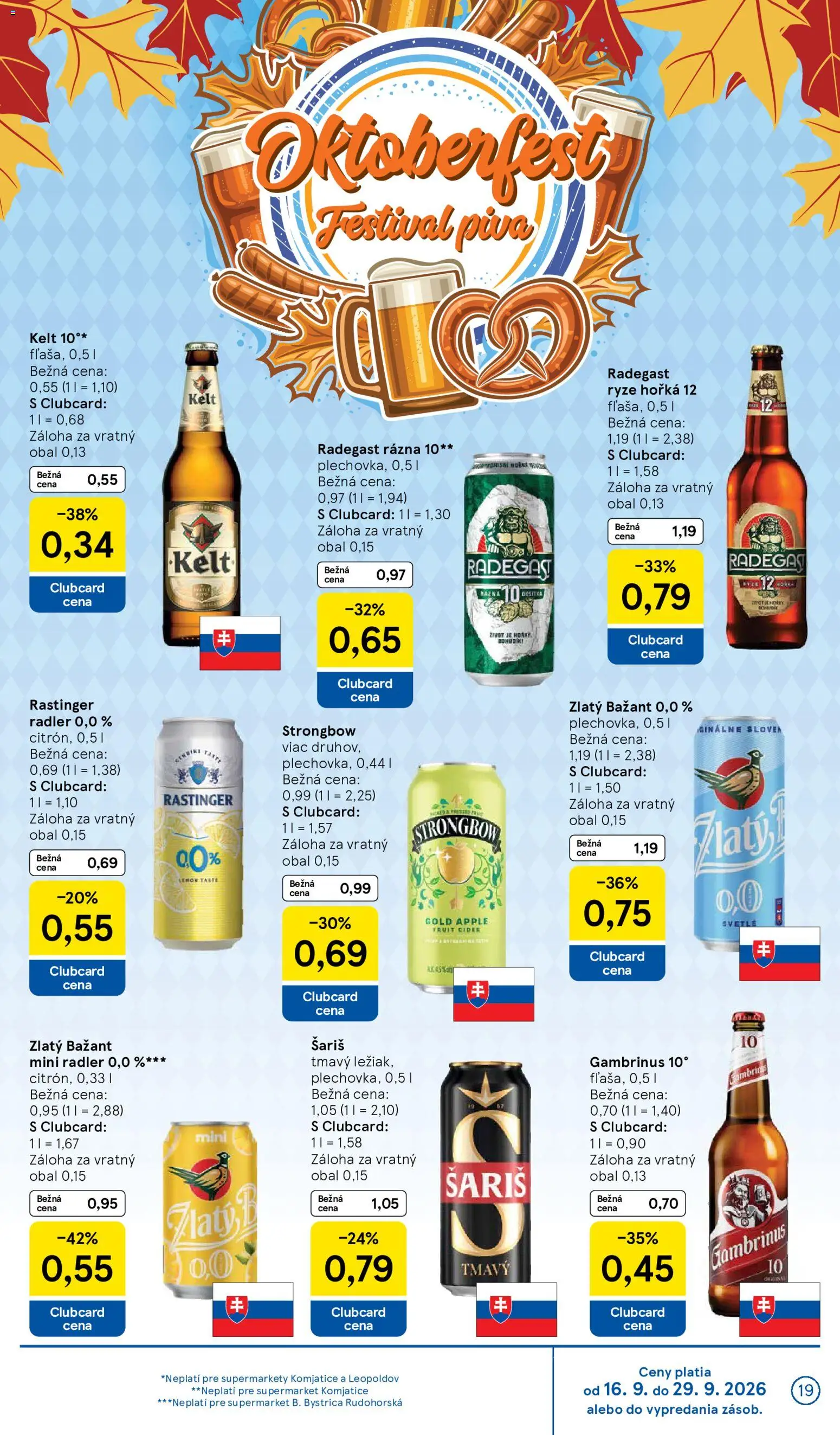Nové Tesco akcie – leták je platný od 16.09.2026 | Strana: 19