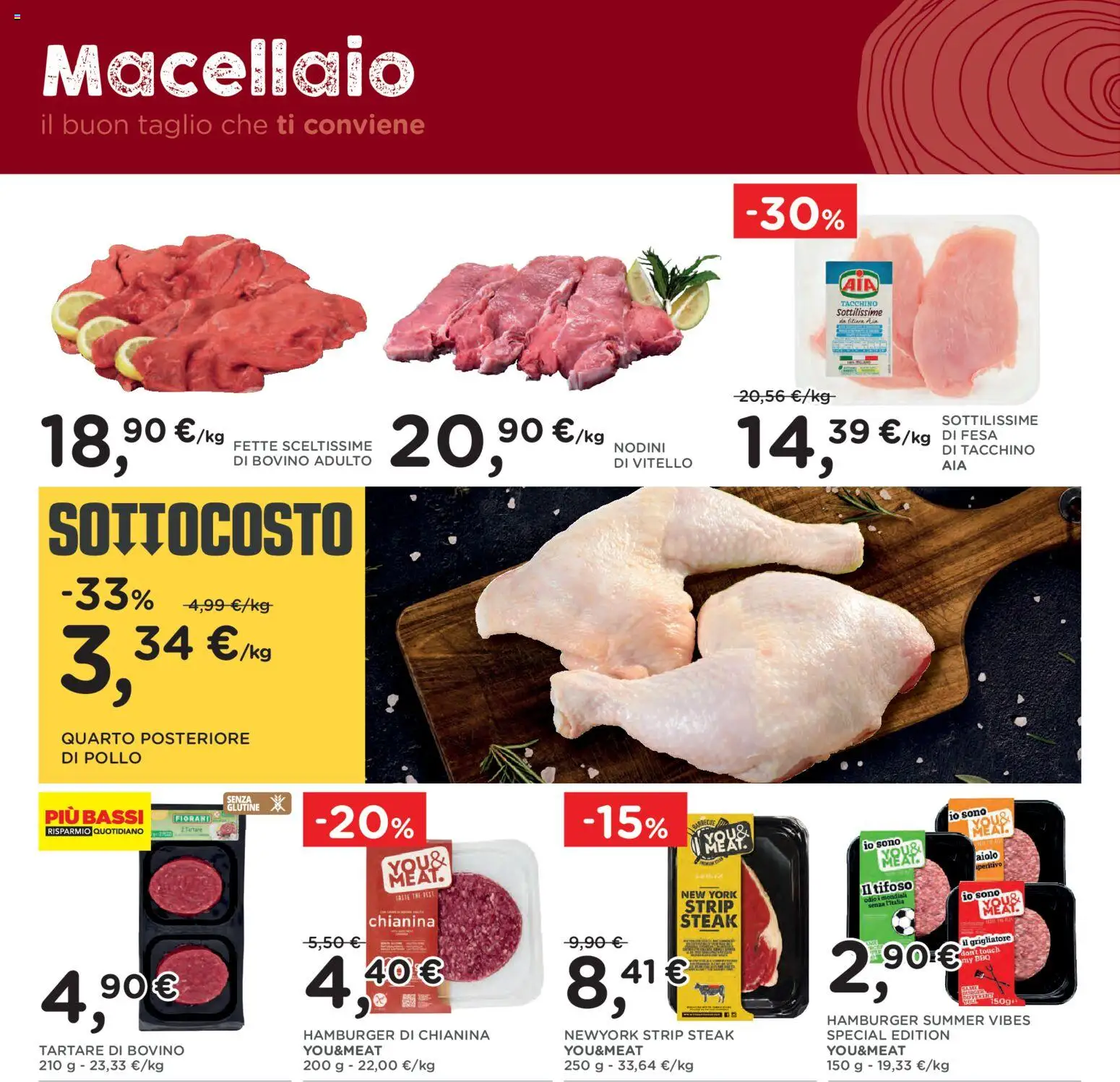 Volantino Poli del 01/07/2026 | Pagina: 6 | Prodotti: Bovino, Tacchino, The, Hamburger