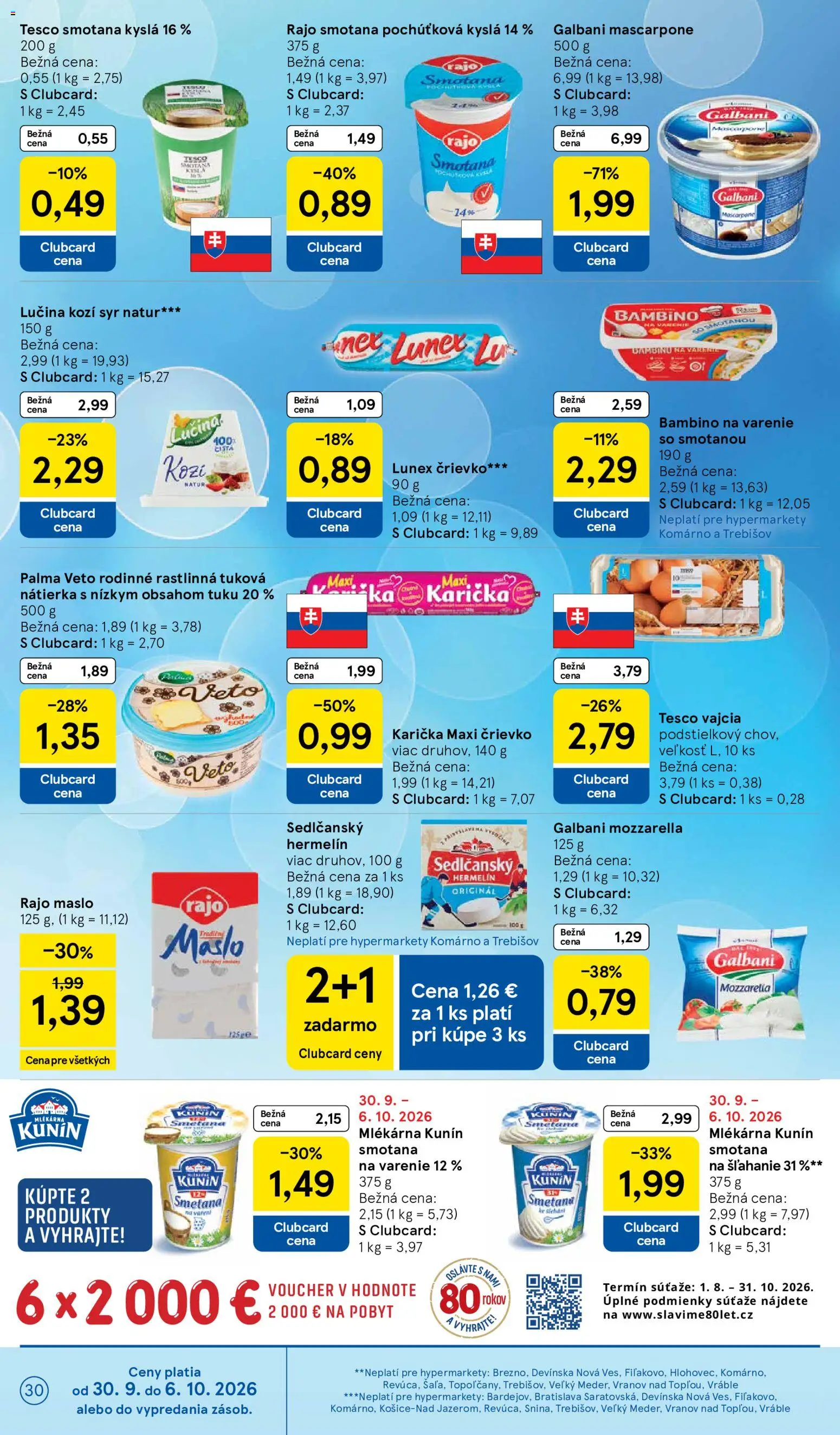 Nové Tesco akcie – leták je platný od 30.09.2026 | Strana: 30