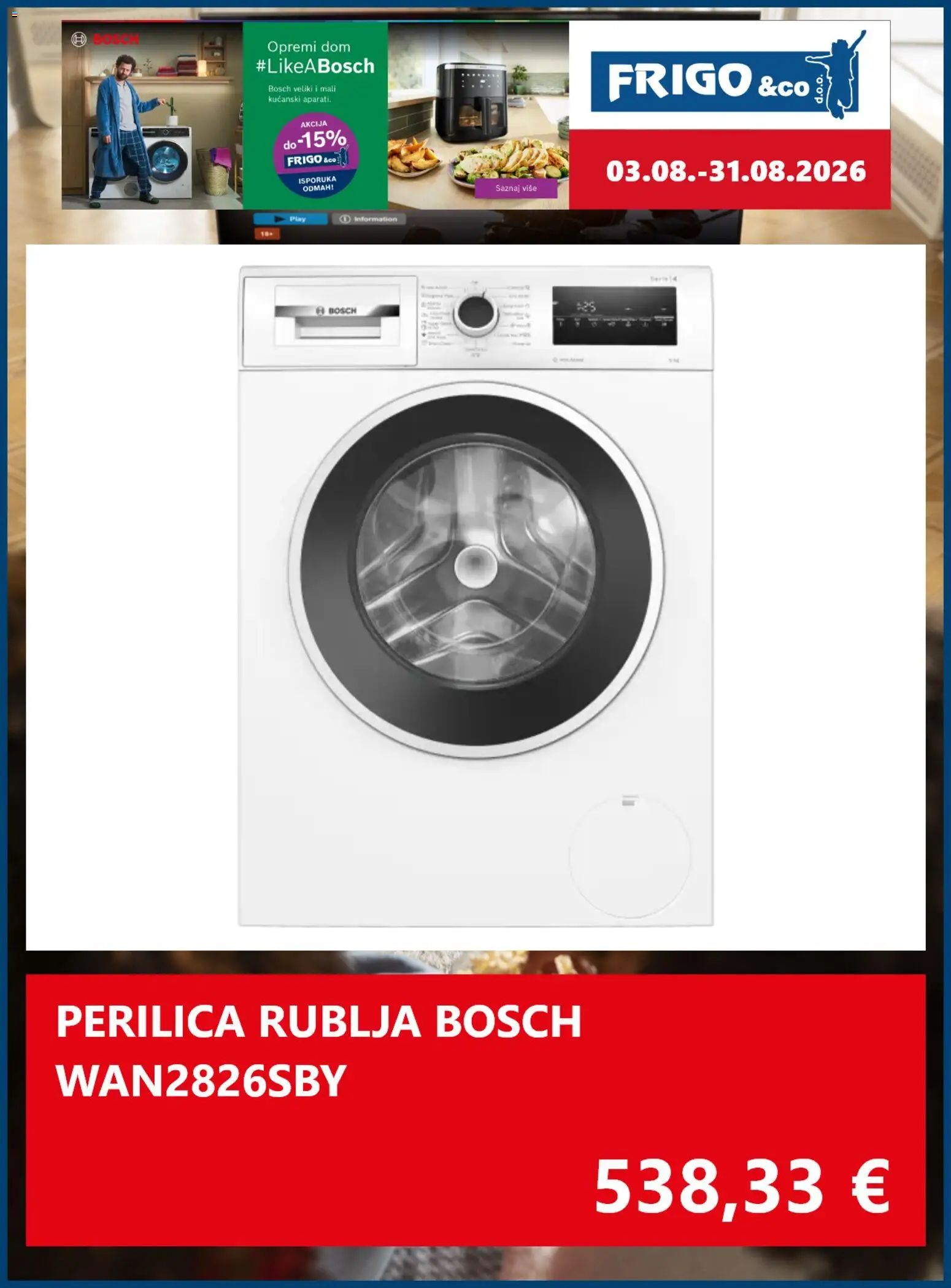 FRIGO & Co. katalog | vrijedi od 03.08.2026 | Stranica: 2 | Proizvodi: Perilica rublja