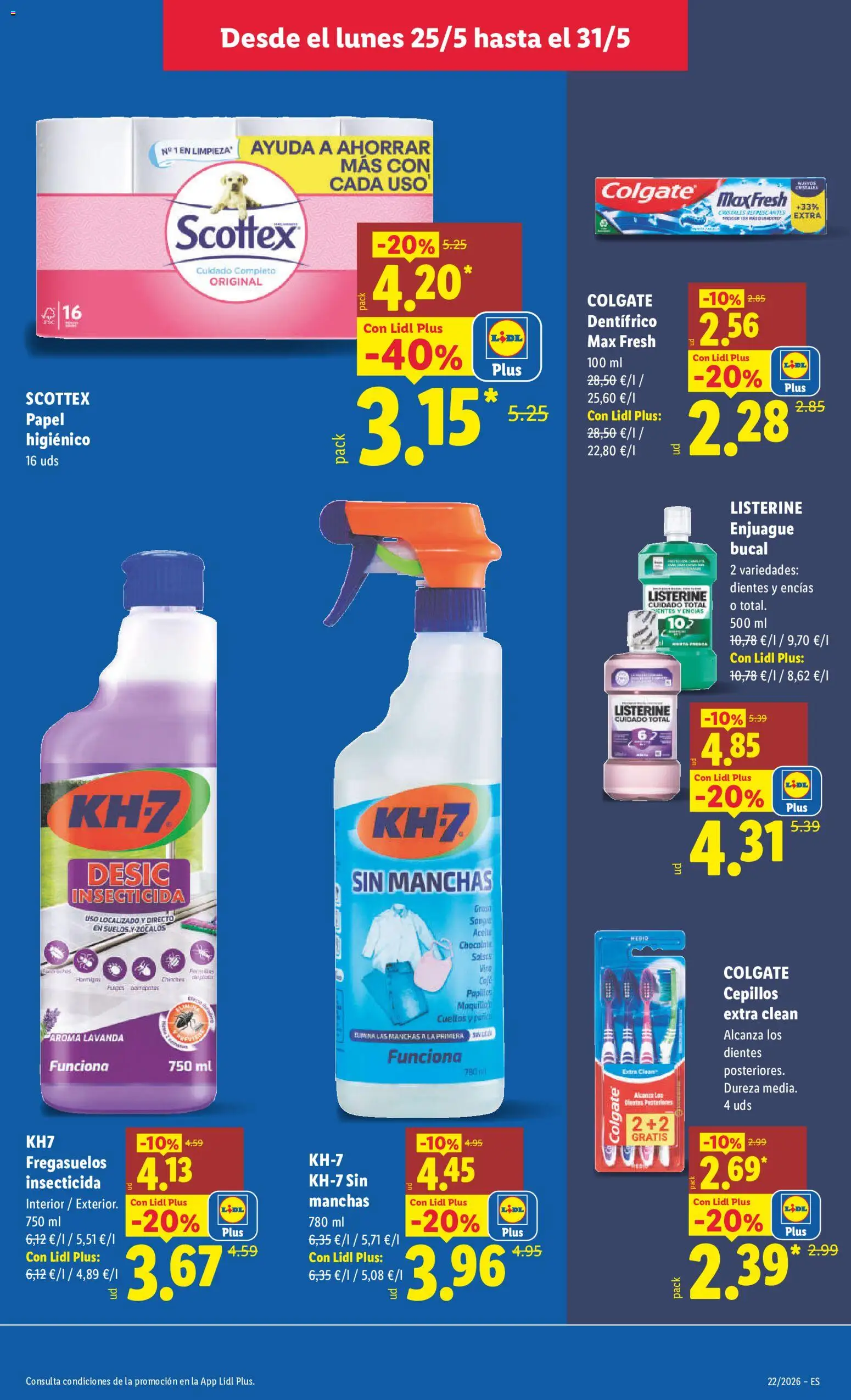 Lidl folleto │ válido desde el 25.05.2026 | Página: 11 | Productos: Enjuague bucal, Chocolate, Papel higienico