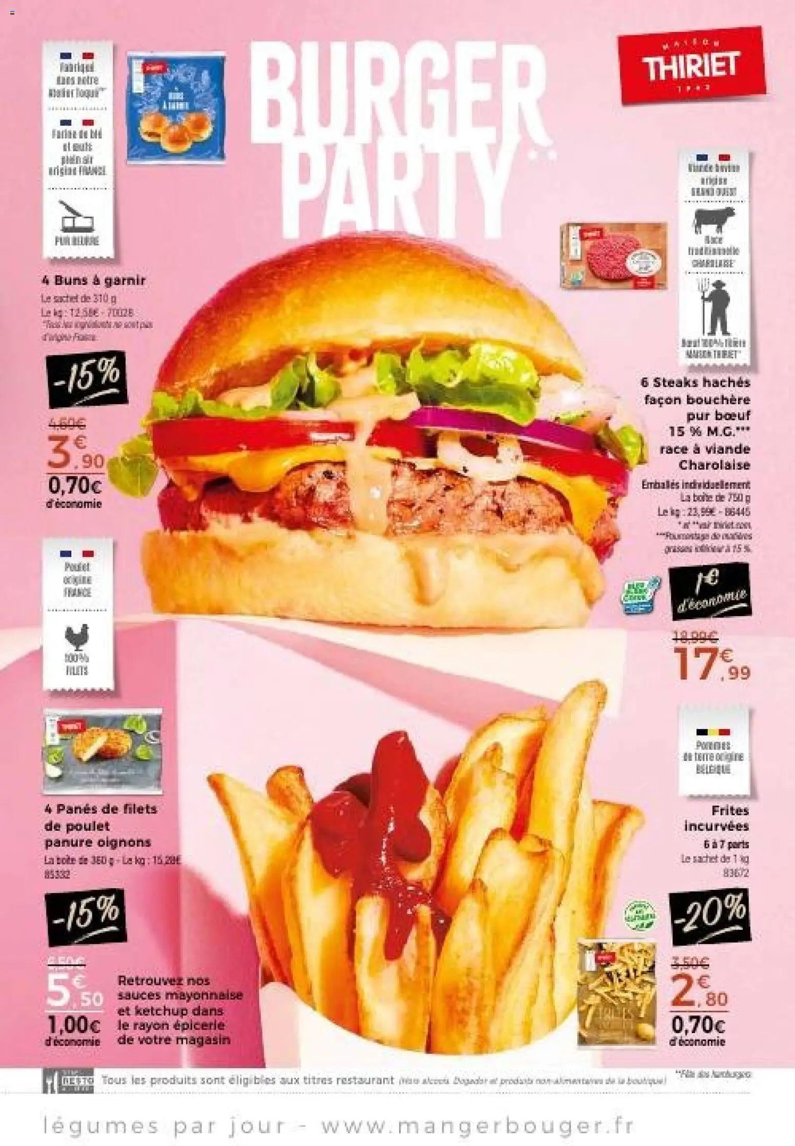 {H1} | Page: 5 | Produits: Sauces, Burger, Oignons, Ketchup