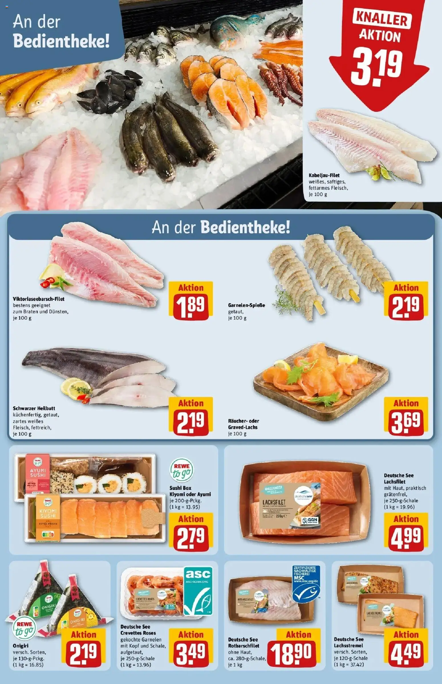 REWE Prospekt ab 07.09.2026 zum Blättern » Angebote | Seite: 16 | Produkte: Box, Garnelen
