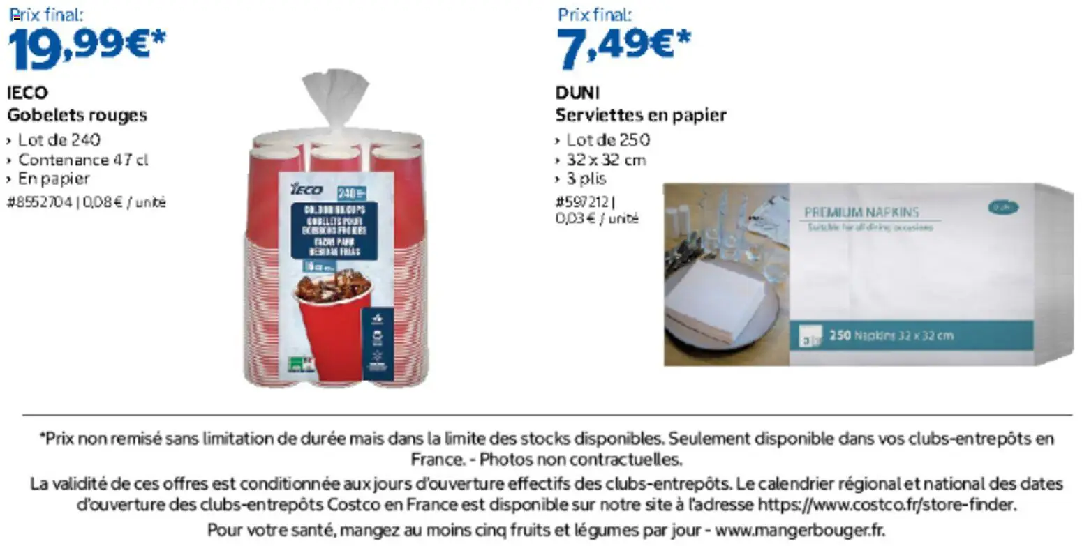{H1} | Page: 6 | Produits: Calendrier, Mais, Fruits, Serviettes