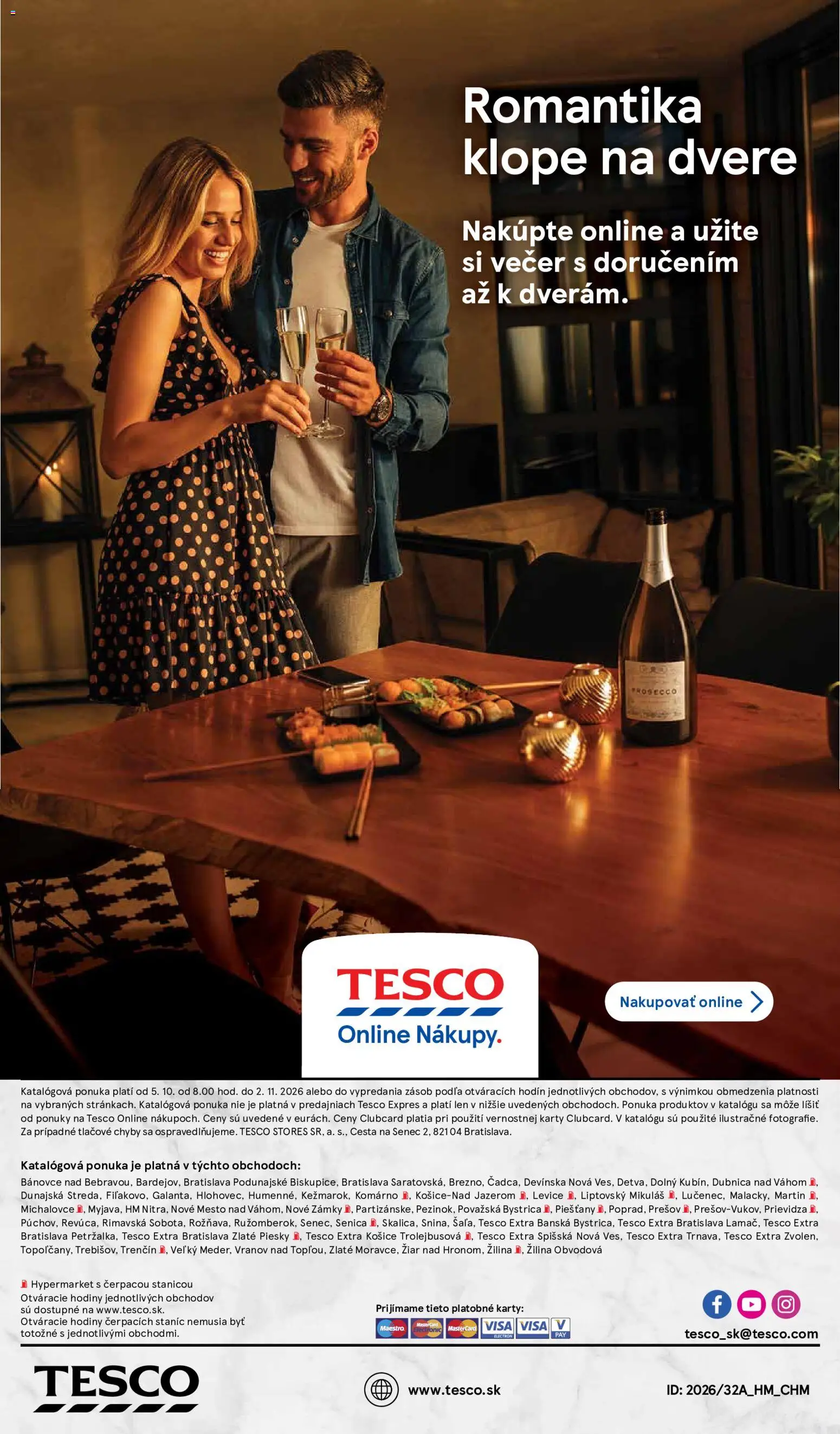 Nové Tesco akcie – leták je platný od 05.10.2026 | Strana: 15 | Produkty: Hodiny, Dvere, Prosecco