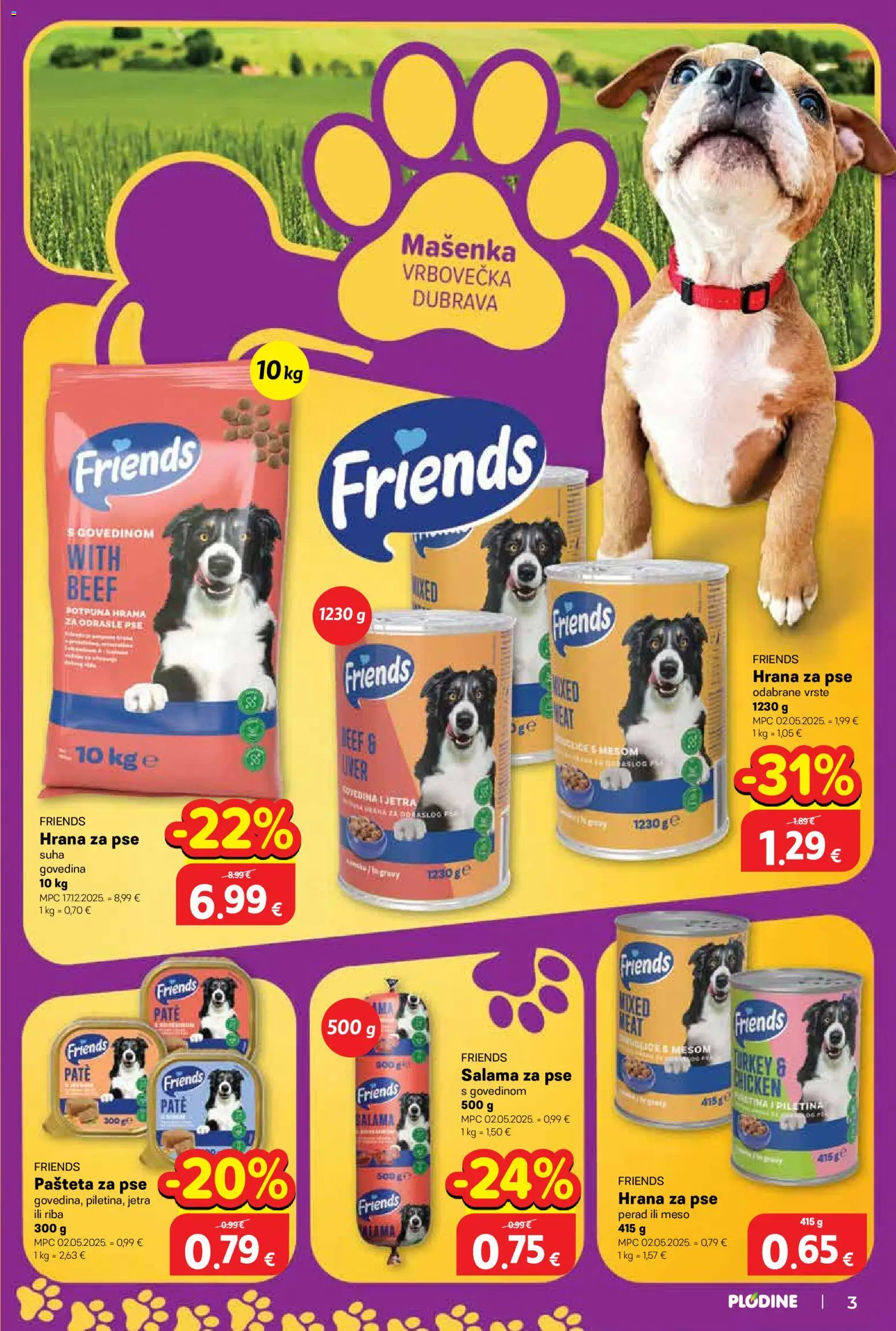 Plodine katalog | vrijedi od 01.10.2026 | Stranica: 3 | Proizvodi: Jetra, Riba, Pašteta, Perad
