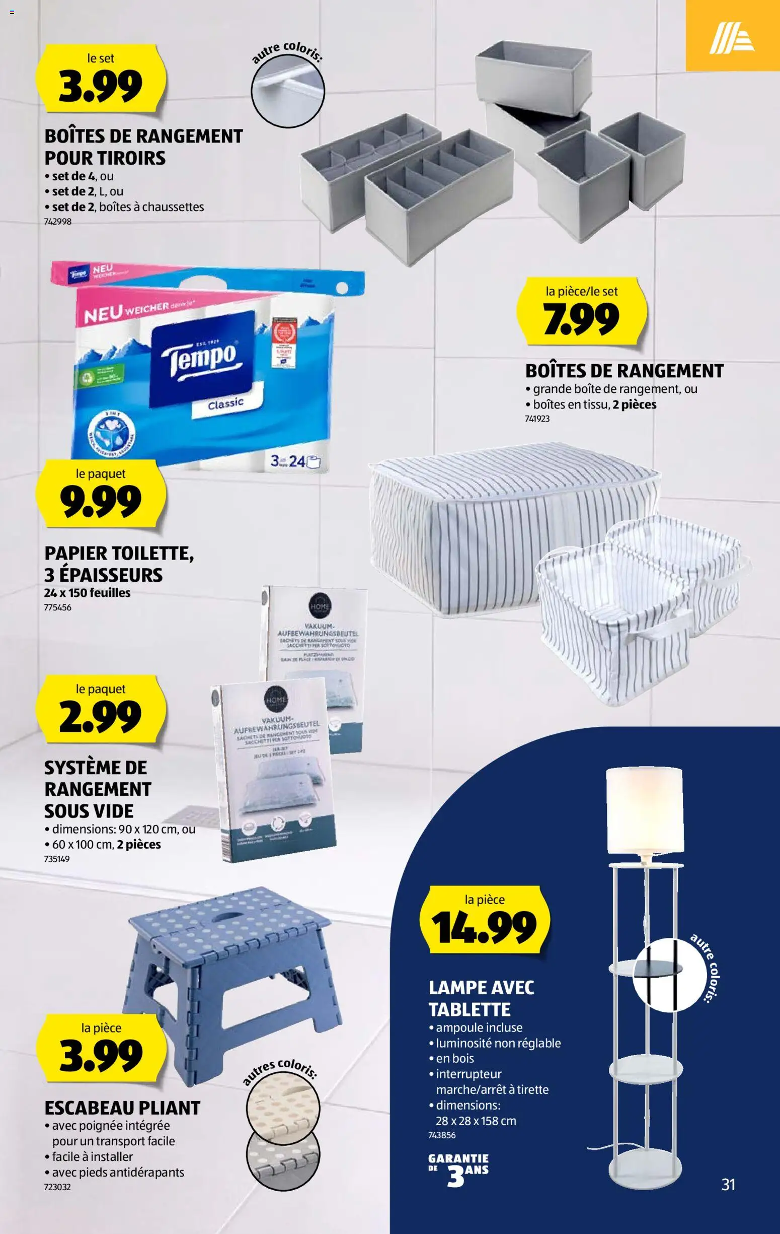 Aldi aktionen FR – gültig ab 01.10.2026 | Seite: 31 | Produkte: Lampe, Tablette