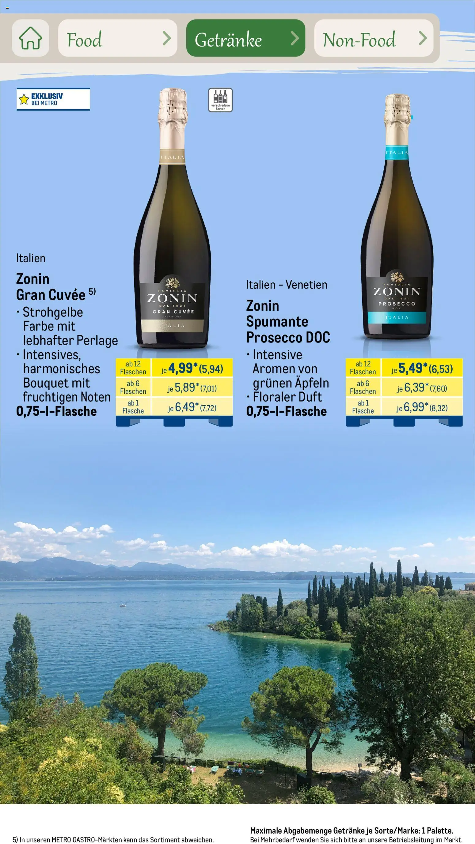 Metro Saisonkatalog Outdoor Dining – gültig ab 01.06.2026 | Seite: 38 | Produkte: Duft, Prosecco