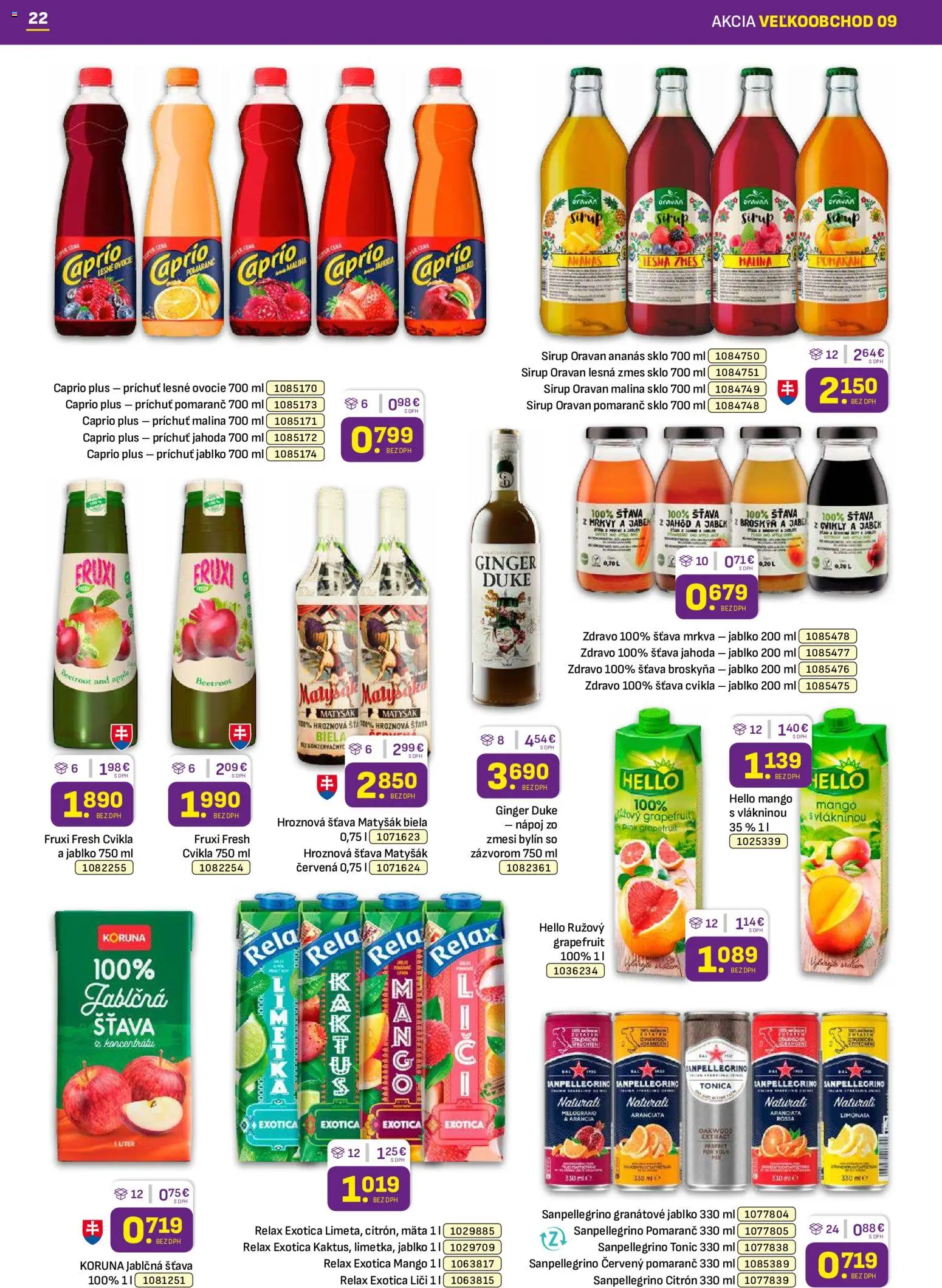 Nové Libex akcie – leták je platný od 04.05.2026 | Strana: 22 | Produkty: Liči, Ananás, Cvikla, Mango
