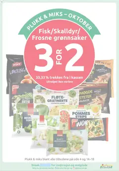 Forhåndsvisning av Joker kundeavis gyldig fra 05/10/2026 | Side: 17 | Produkter: Poteter, Blomkål, Fløte, Frosne grønnsaker